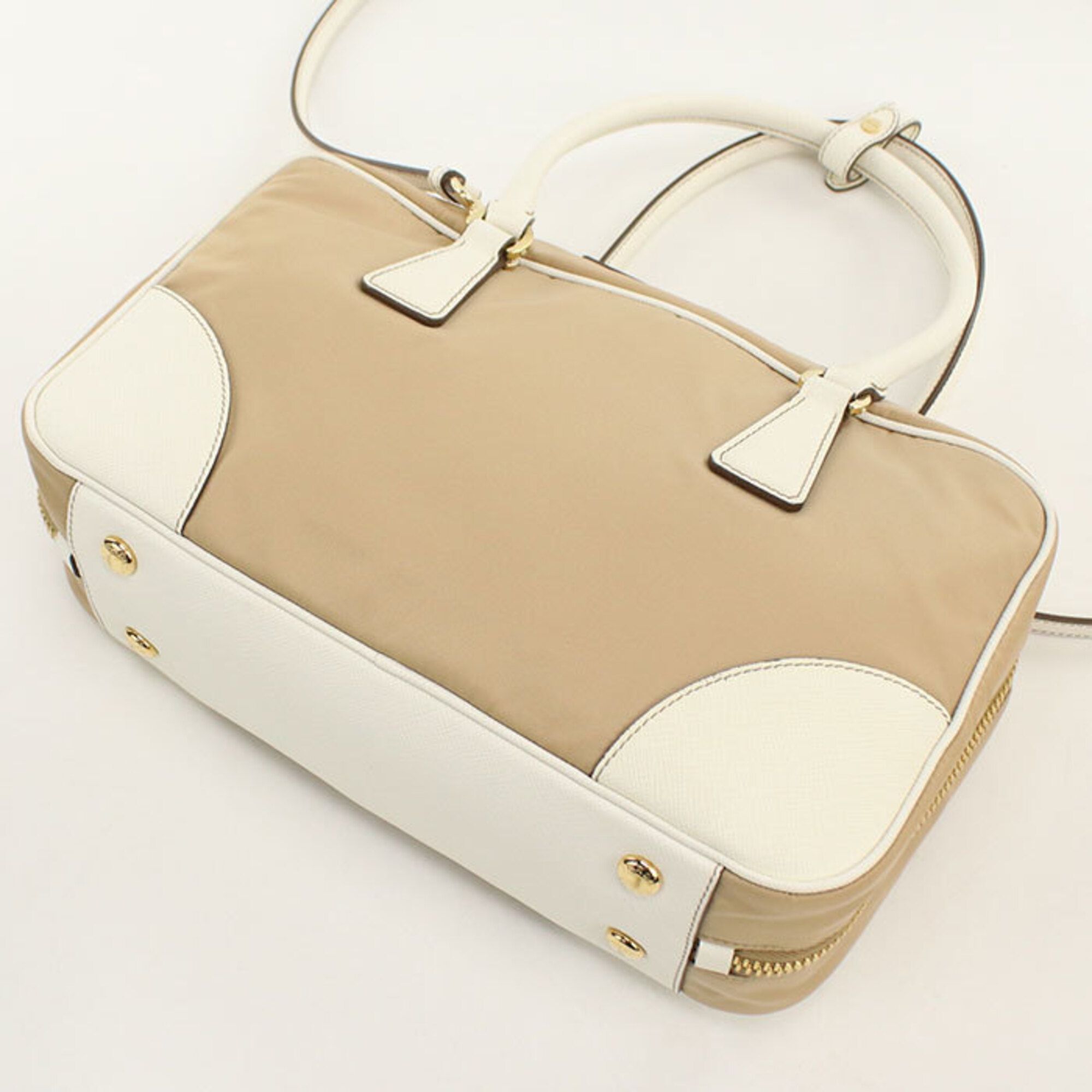 Nylon Leather Handbag (Pre-Owned) - Prada - Modalova