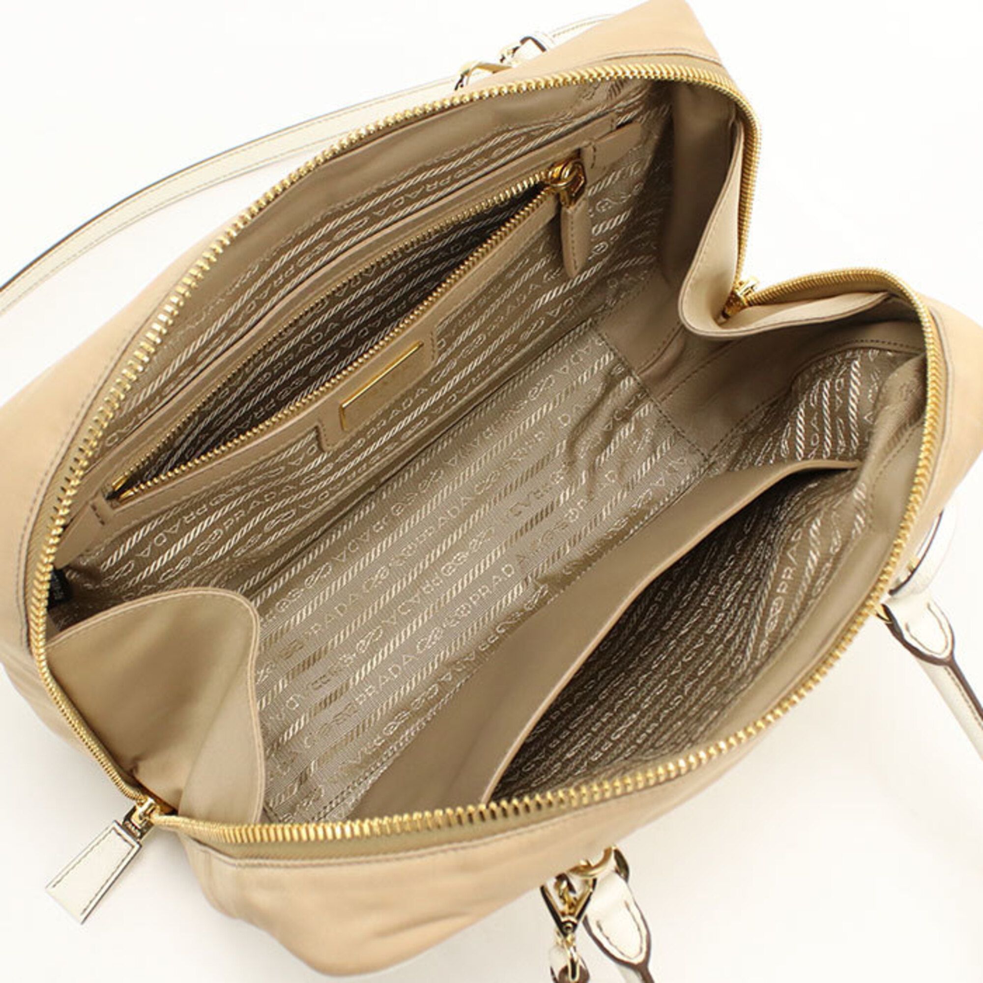 Nylon Leather Handbag (Pre-Owned) - Prada - Modalova