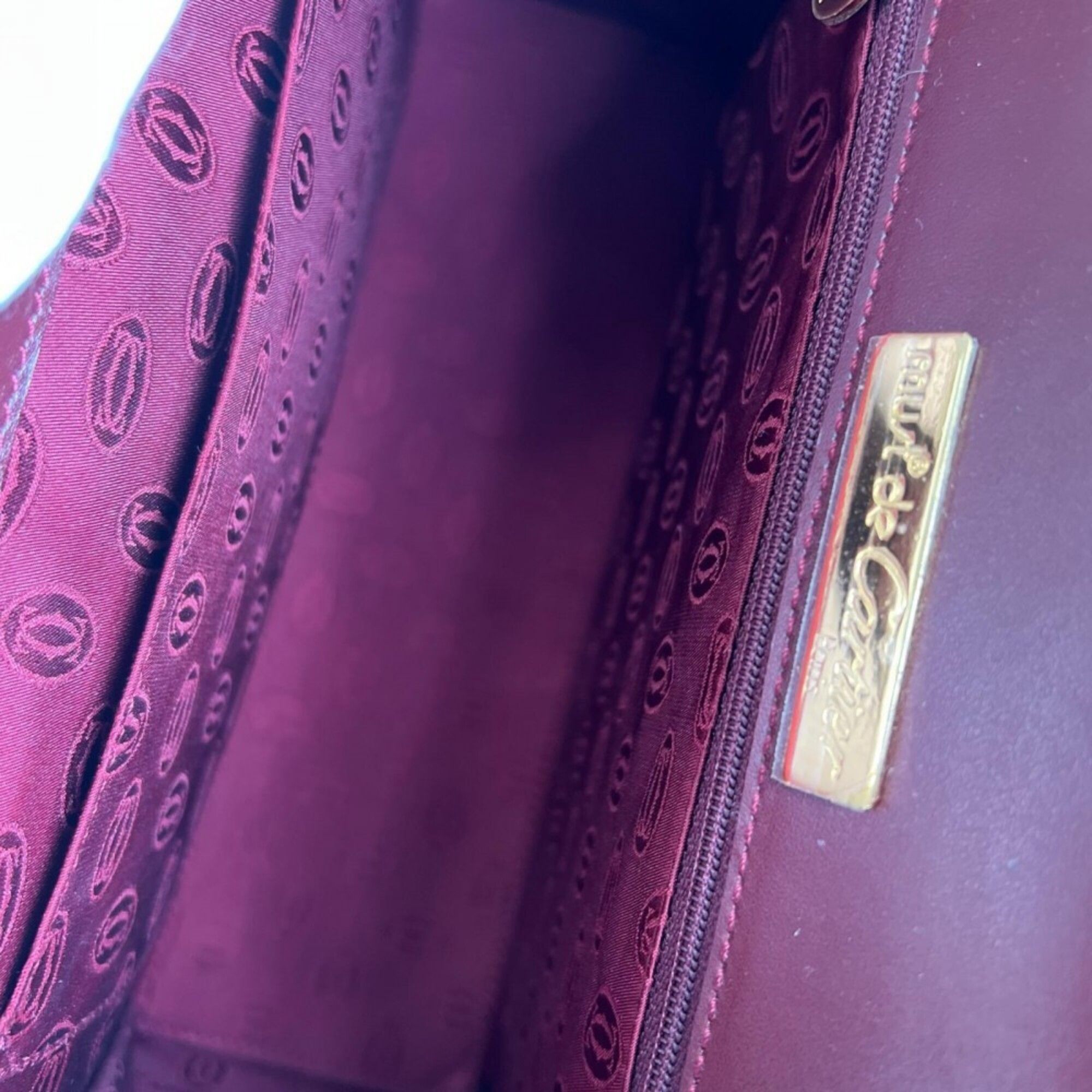 Leather Handbag (Pre-Owned) - Cartier - Modalova