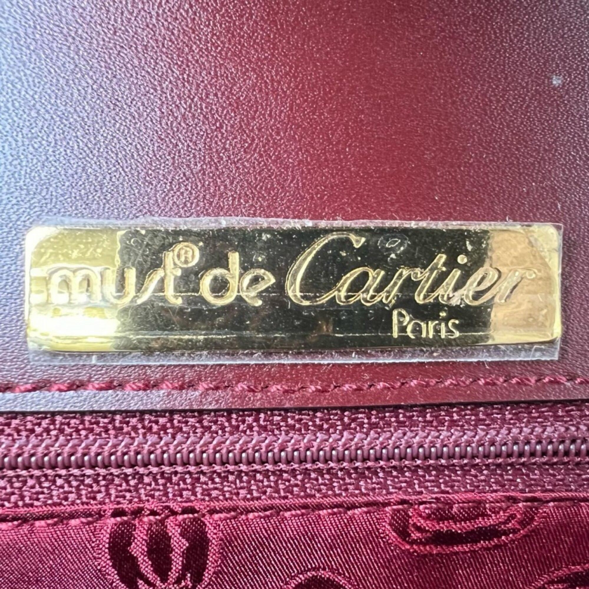 Leather Handbag (Pre-Owned) - Cartier - Modalova