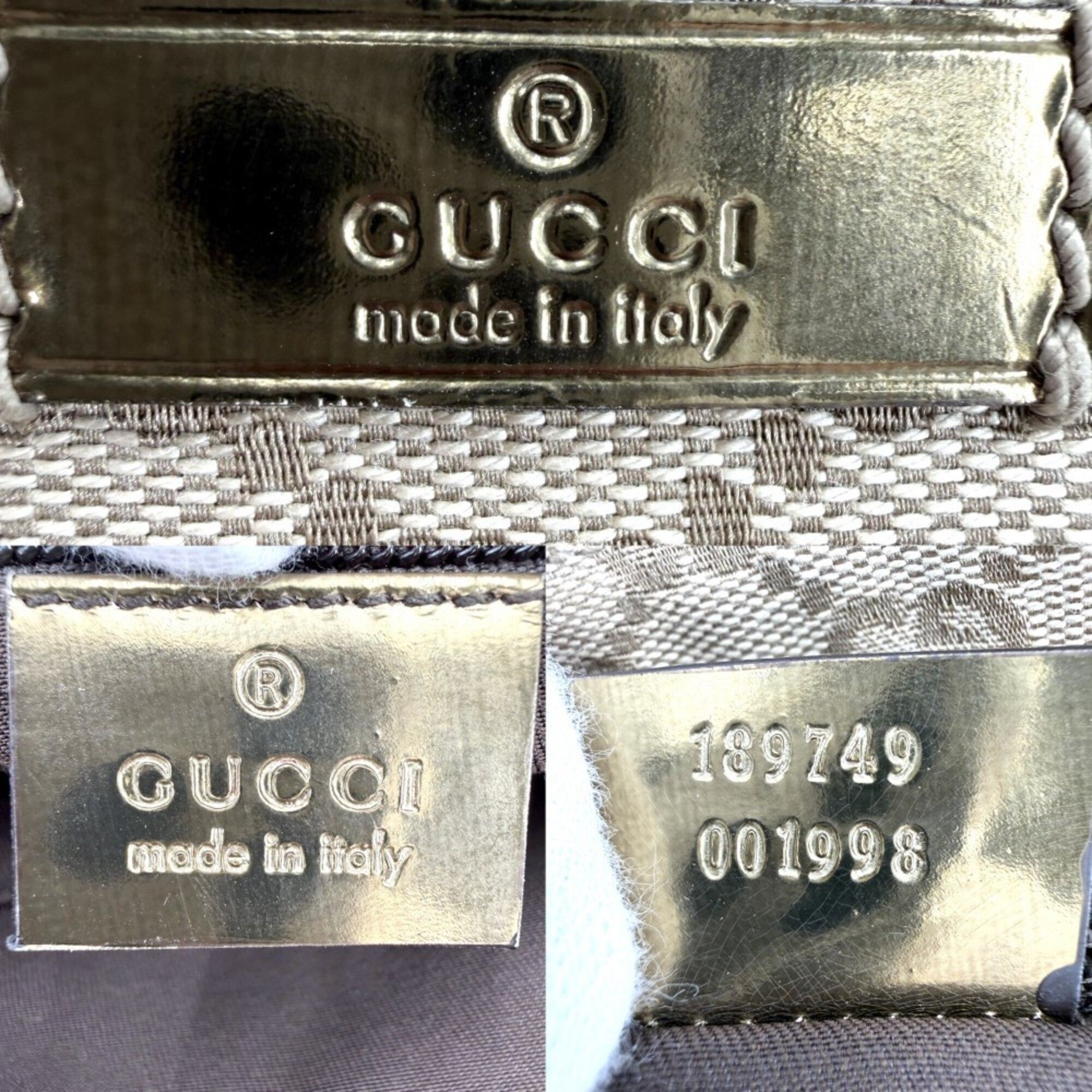 Gold Gg Canvas Shoulder Bag (Pre-Owned) - Gucci - Modalova