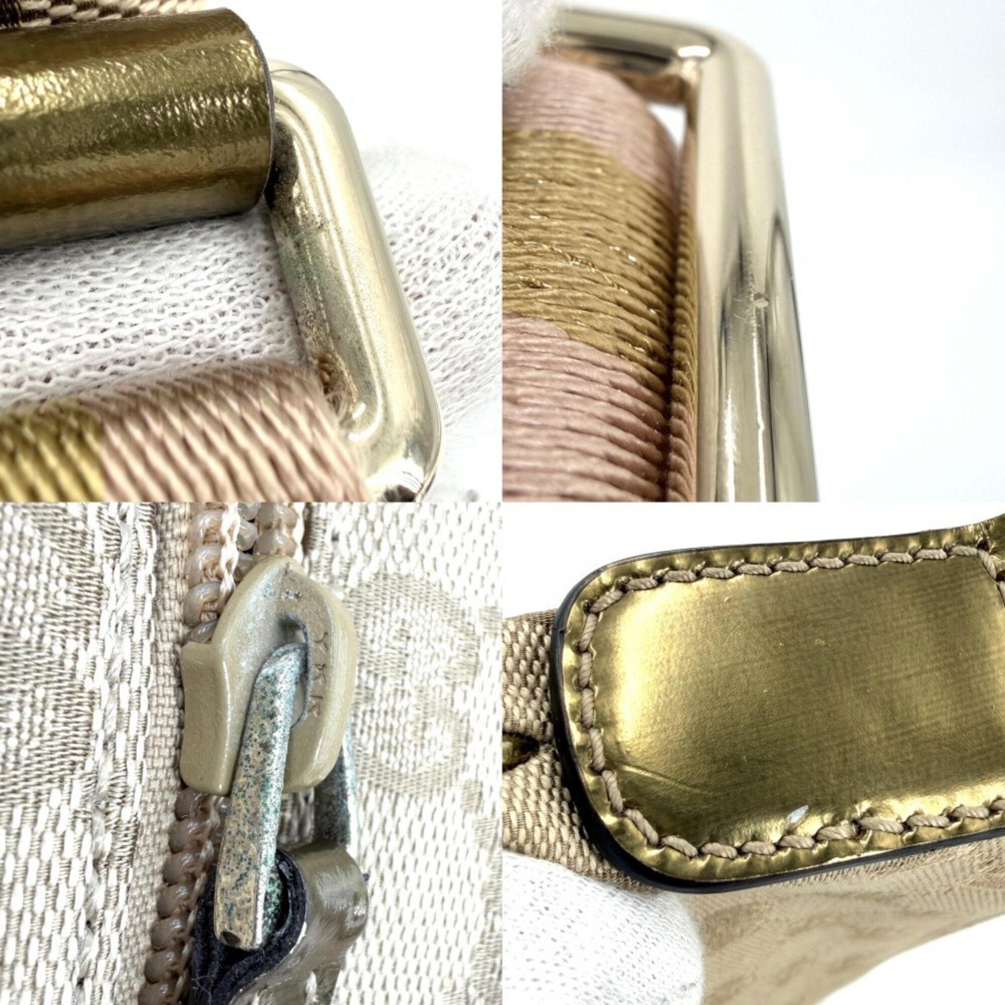 Gold Gg Canvas Shoulder Bag (Pre-Owned) - Gucci - Modalova