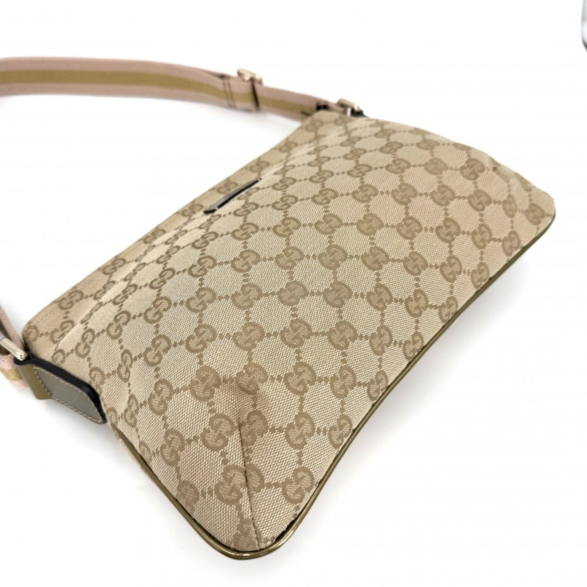Gold Gg Canvas Shoulder Bag (Pre-Owned) - Gucci - Modalova