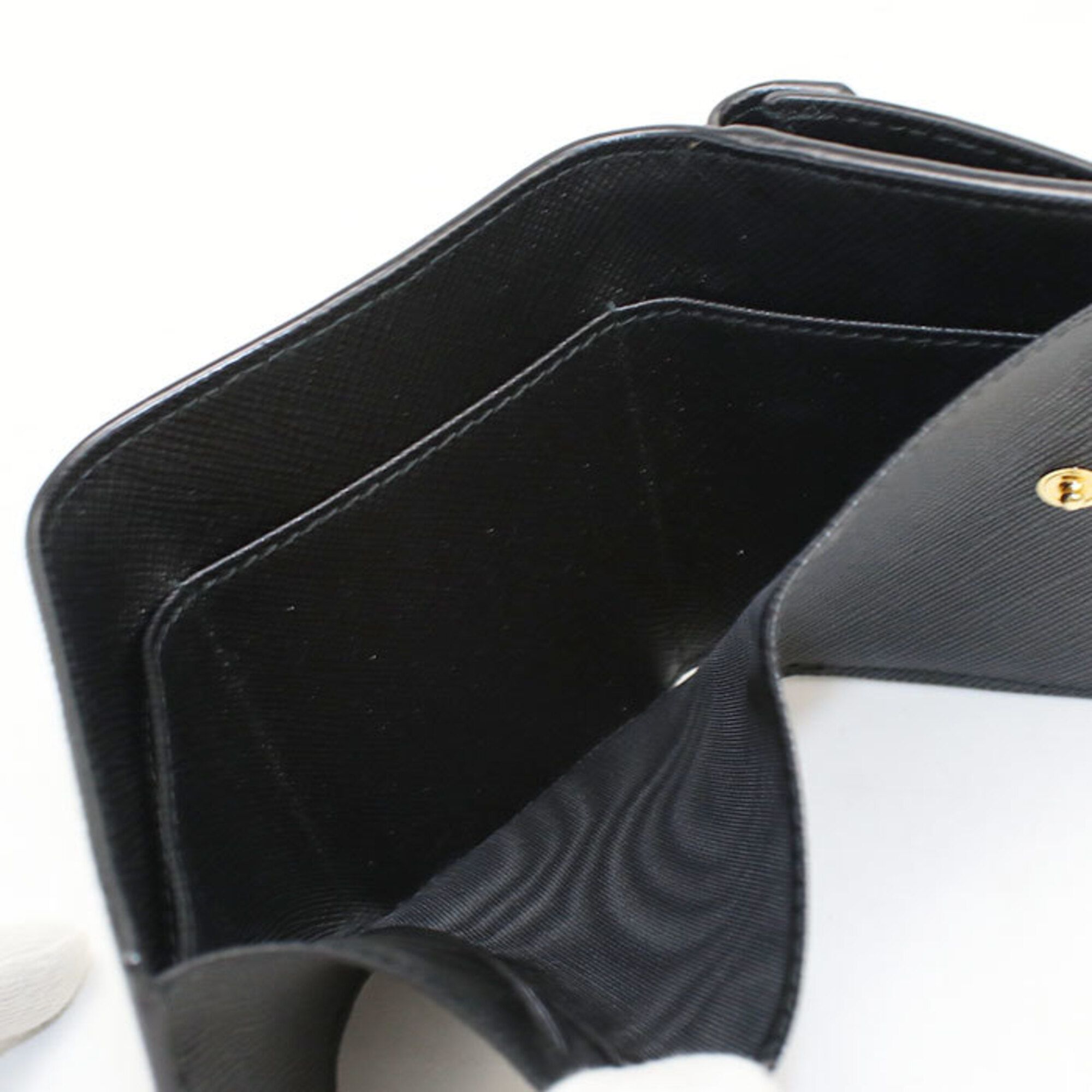 Leather Wallet (Tri-Fold) (Pre-Owned) - Prada - Modalova