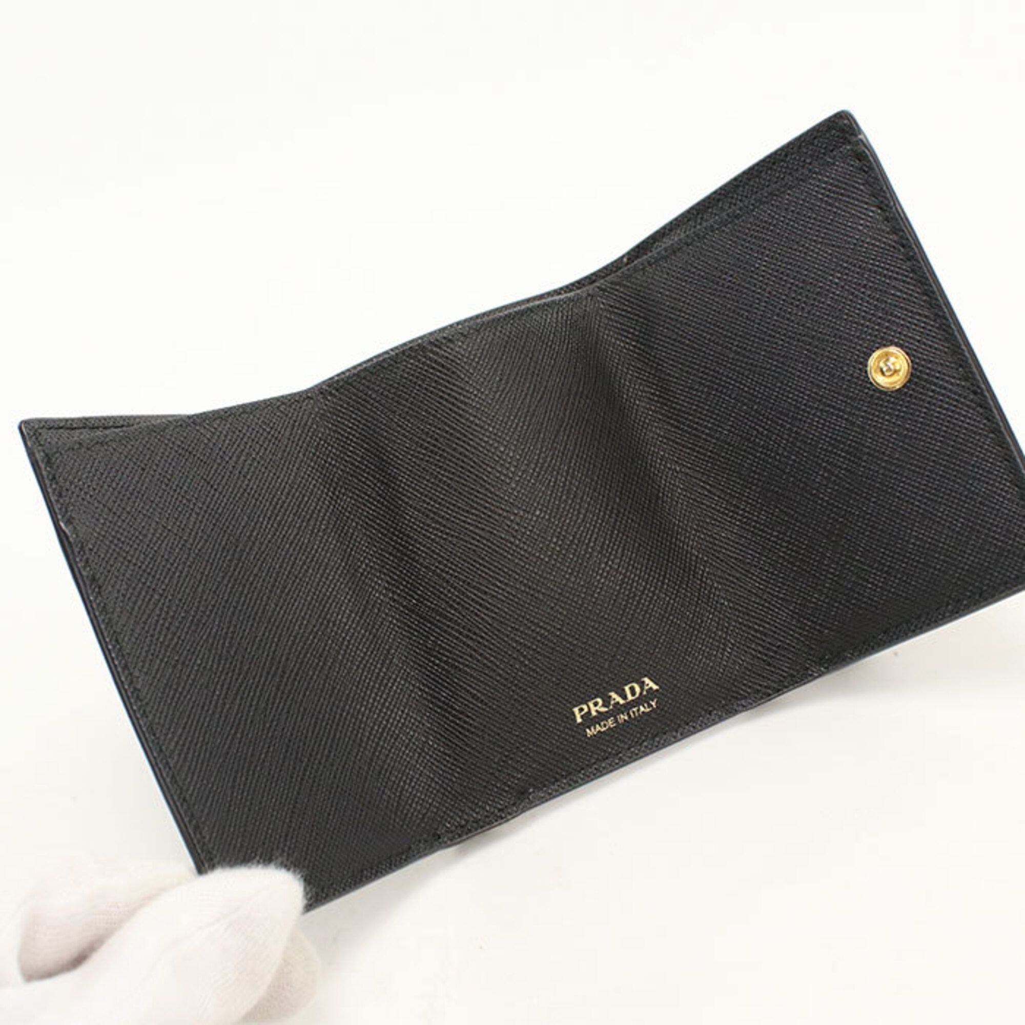 Leather Wallet (Tri-Fold) (Pre-Owned) - Prada - Modalova