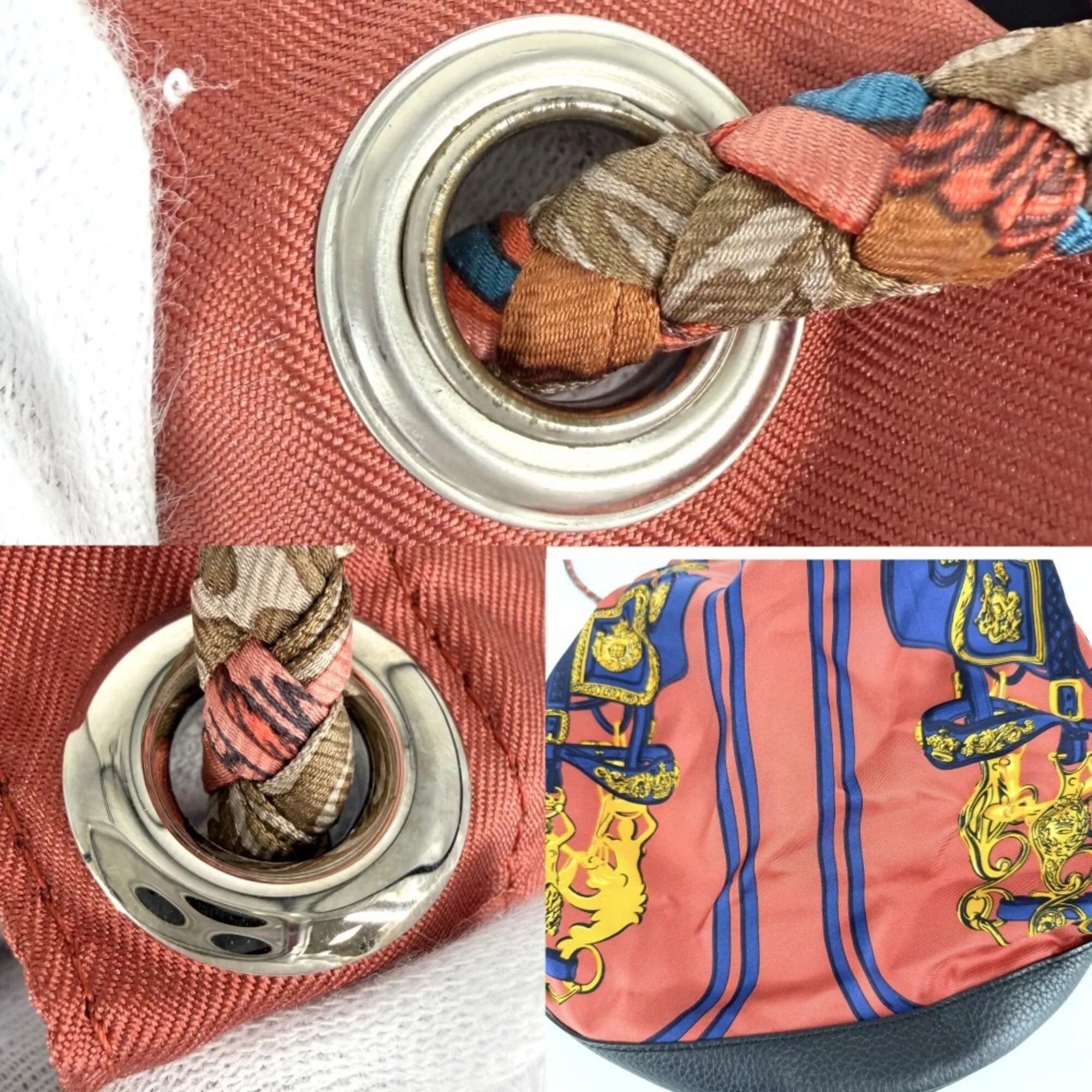 Soie Cool Silk Leather Backpack Shoulder Bag (Pre-Owned) - Hermes - Modalova