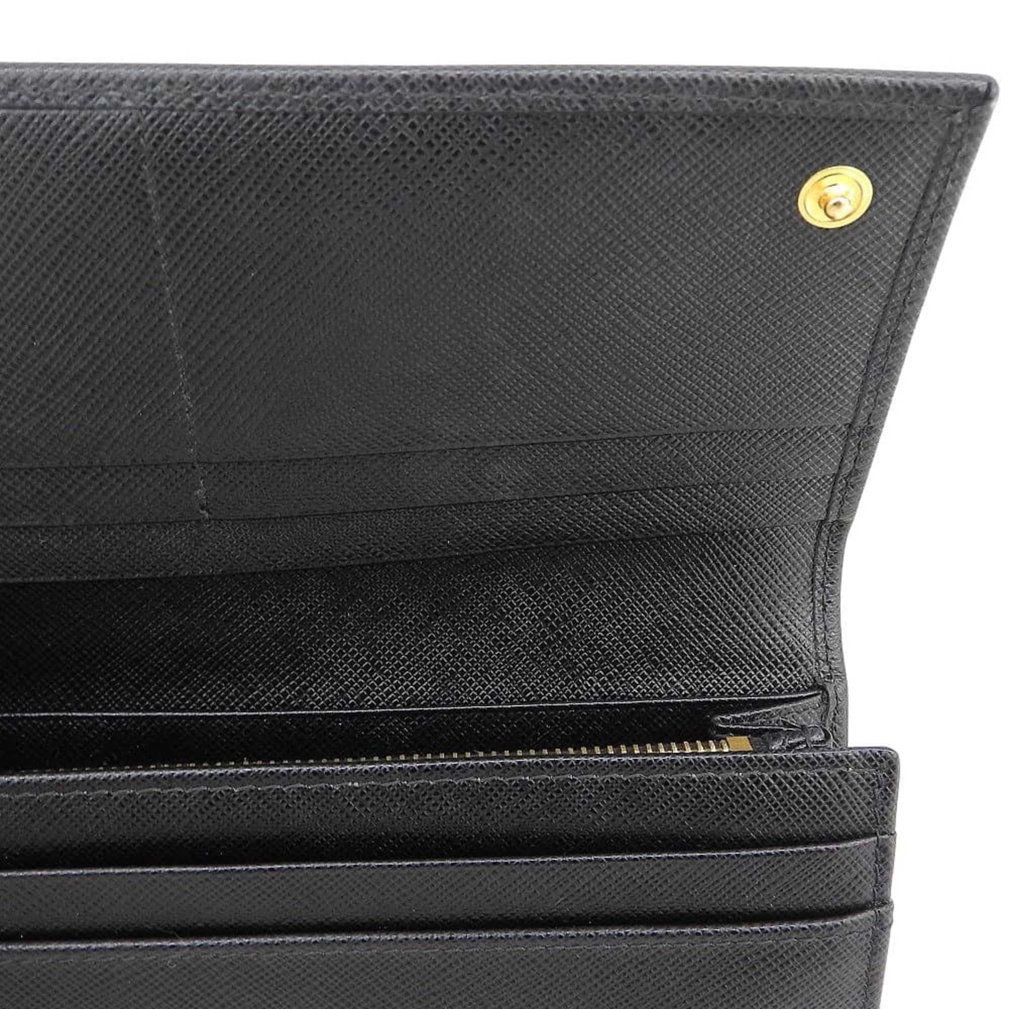 Saffiano Triangle Long Wallet (Bi-Fold) (Pre-Owned) - Prada - Modalova