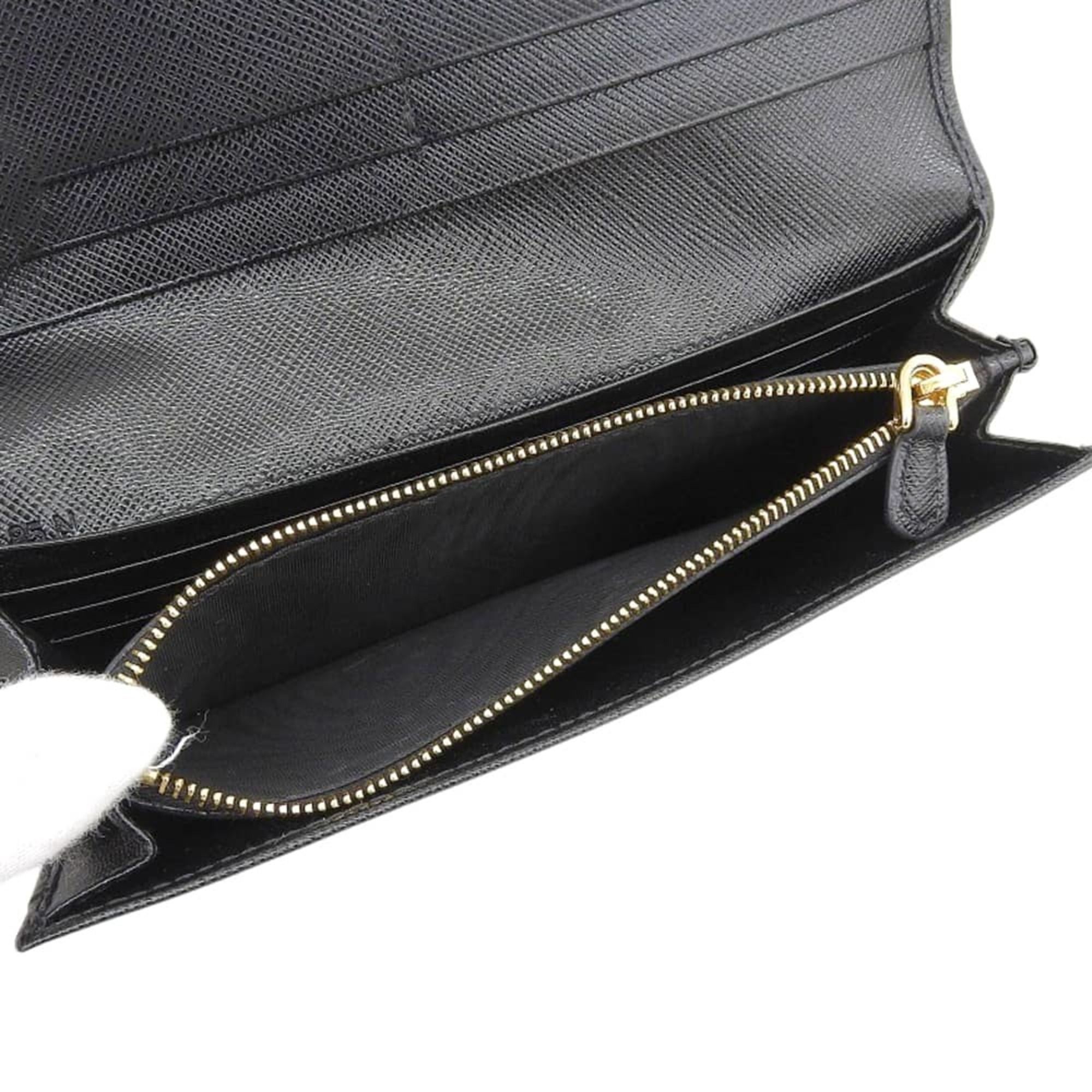 Saffiano Triangle Long Wallet (Bi-Fold) (Pre-Owned) - Prada - Modalova