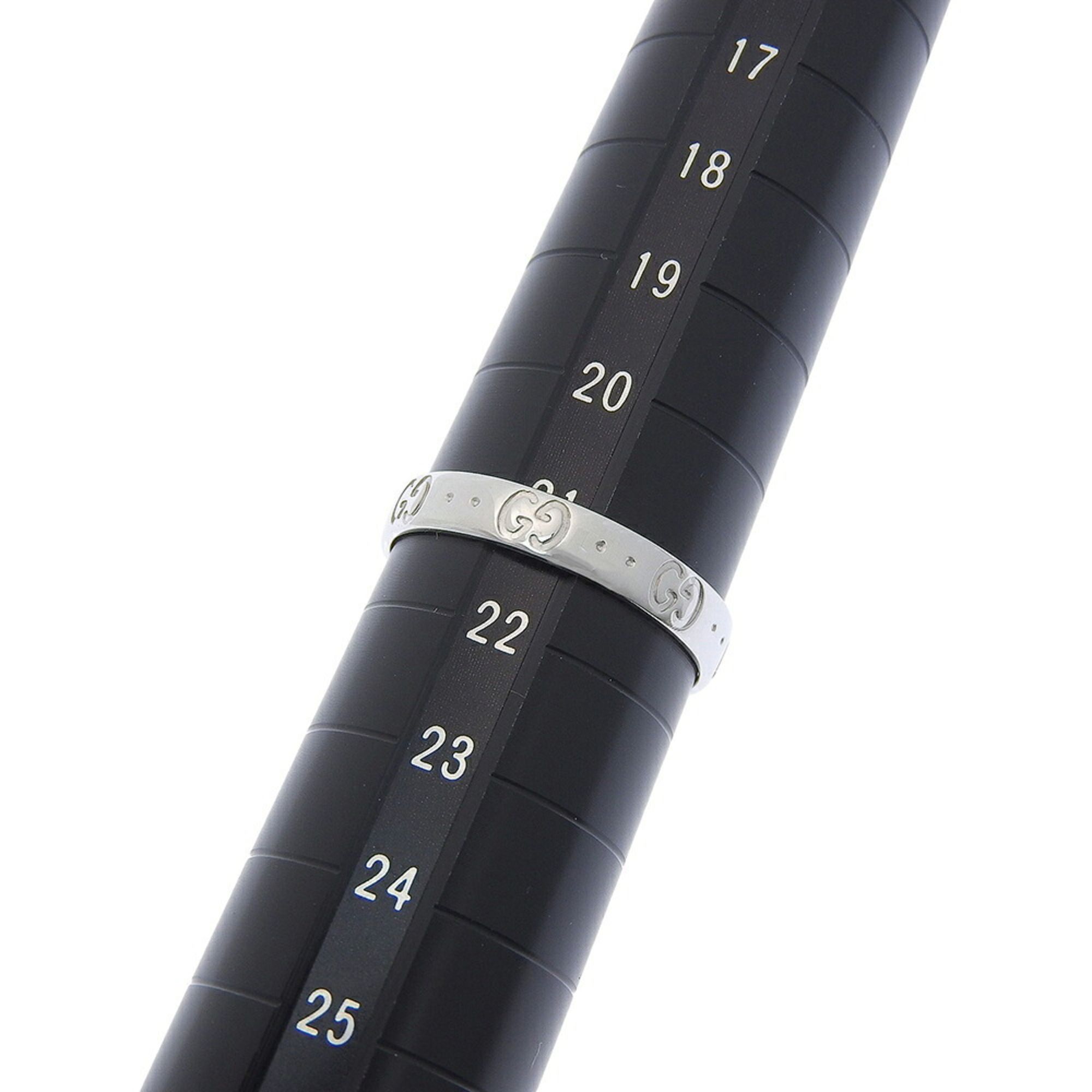 White Gold (18K) Band Ring (Pre-Owned) - Gucci - Modalova