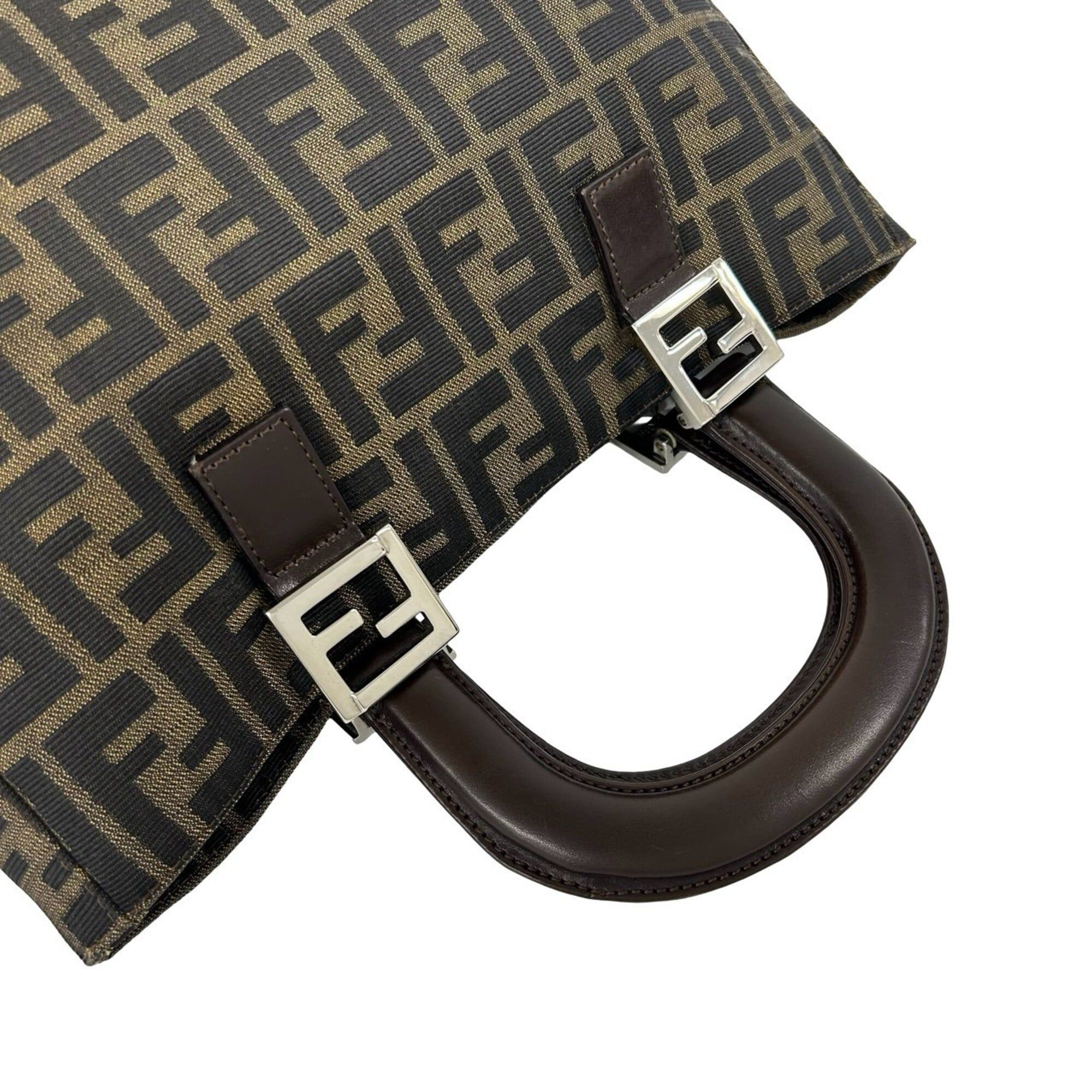 Canvas Leather Handbag Tote Bag (Pre-Owned) - Fendi - Modalova