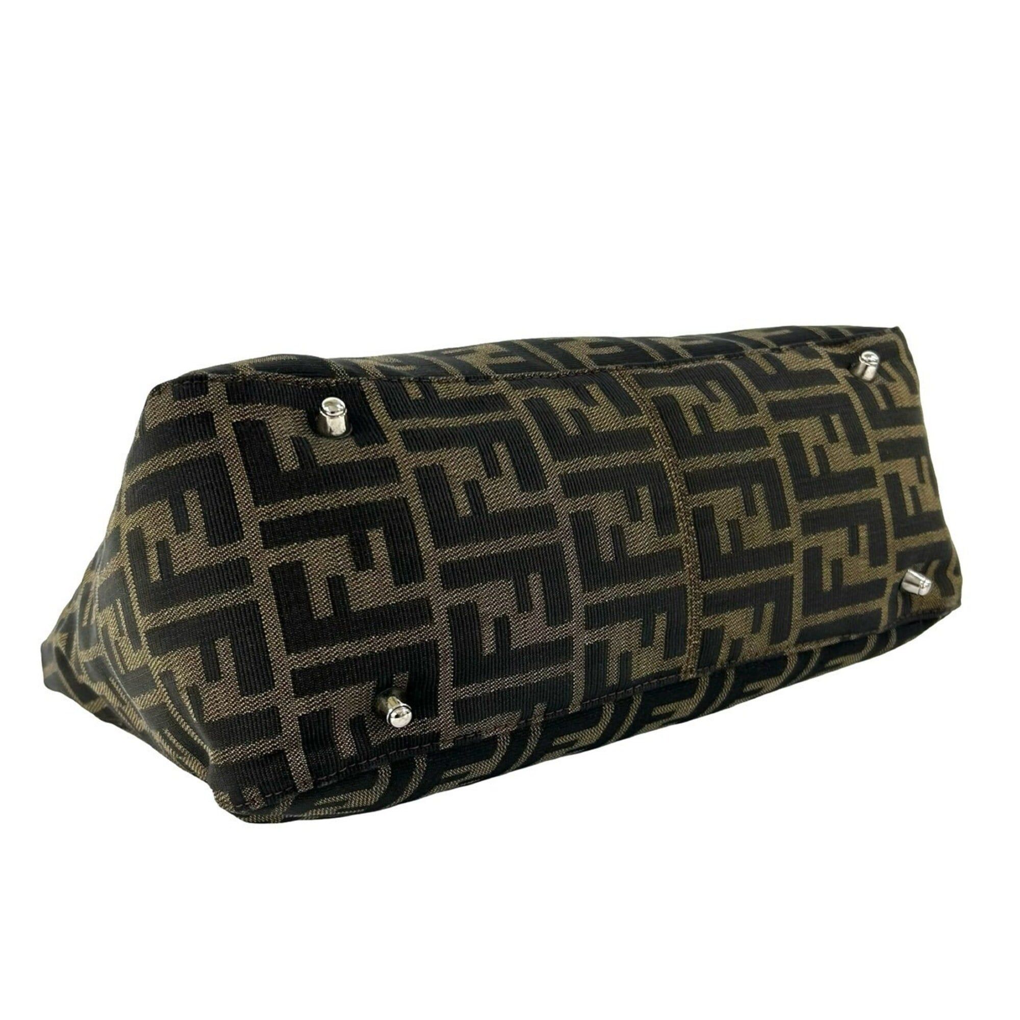 Canvas Leather Handbag Tote Bag (Pre-Owned) - Fendi - Modalova