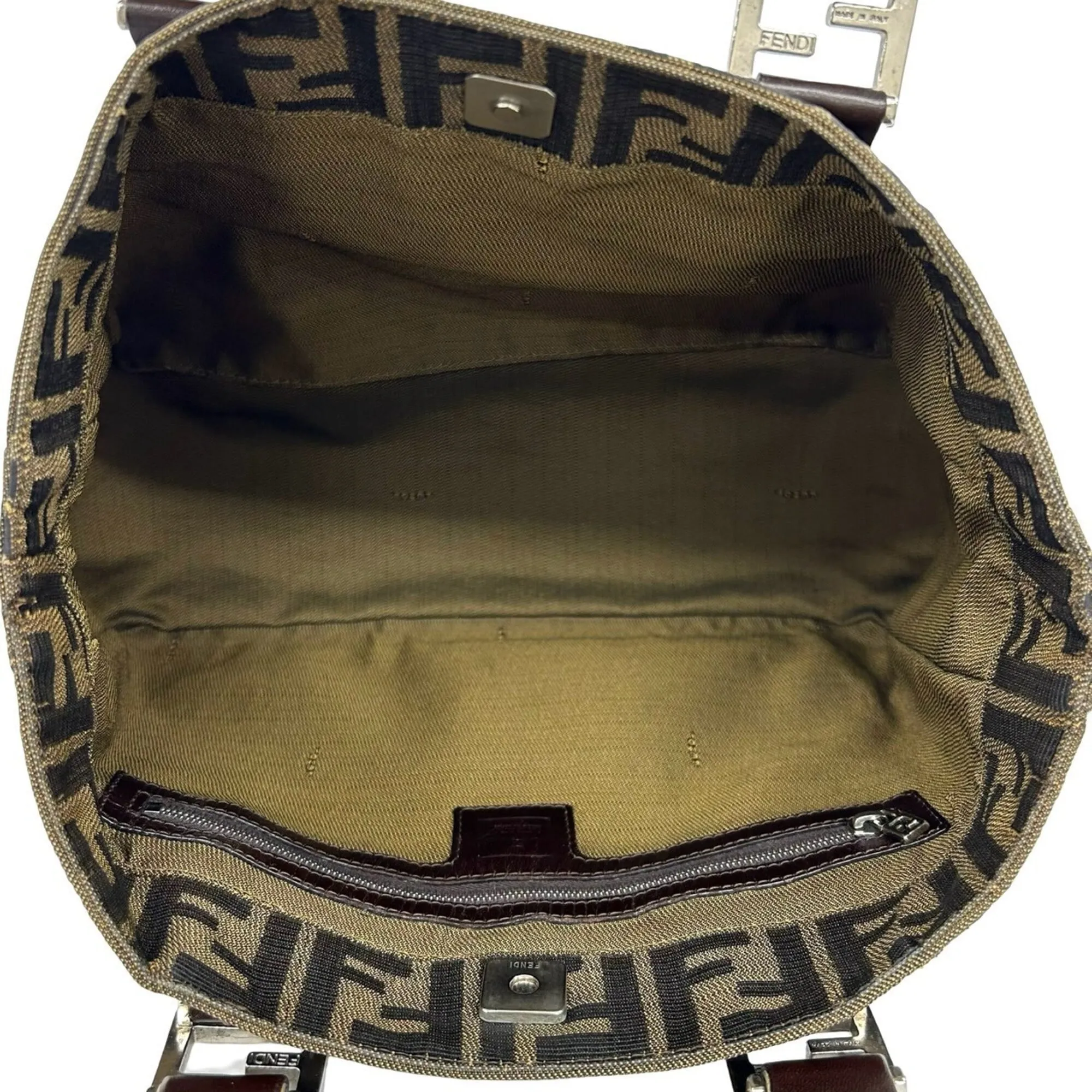 Canvas Leather Handbag Tote Bag (Pre-Owned) - Fendi - Modalova