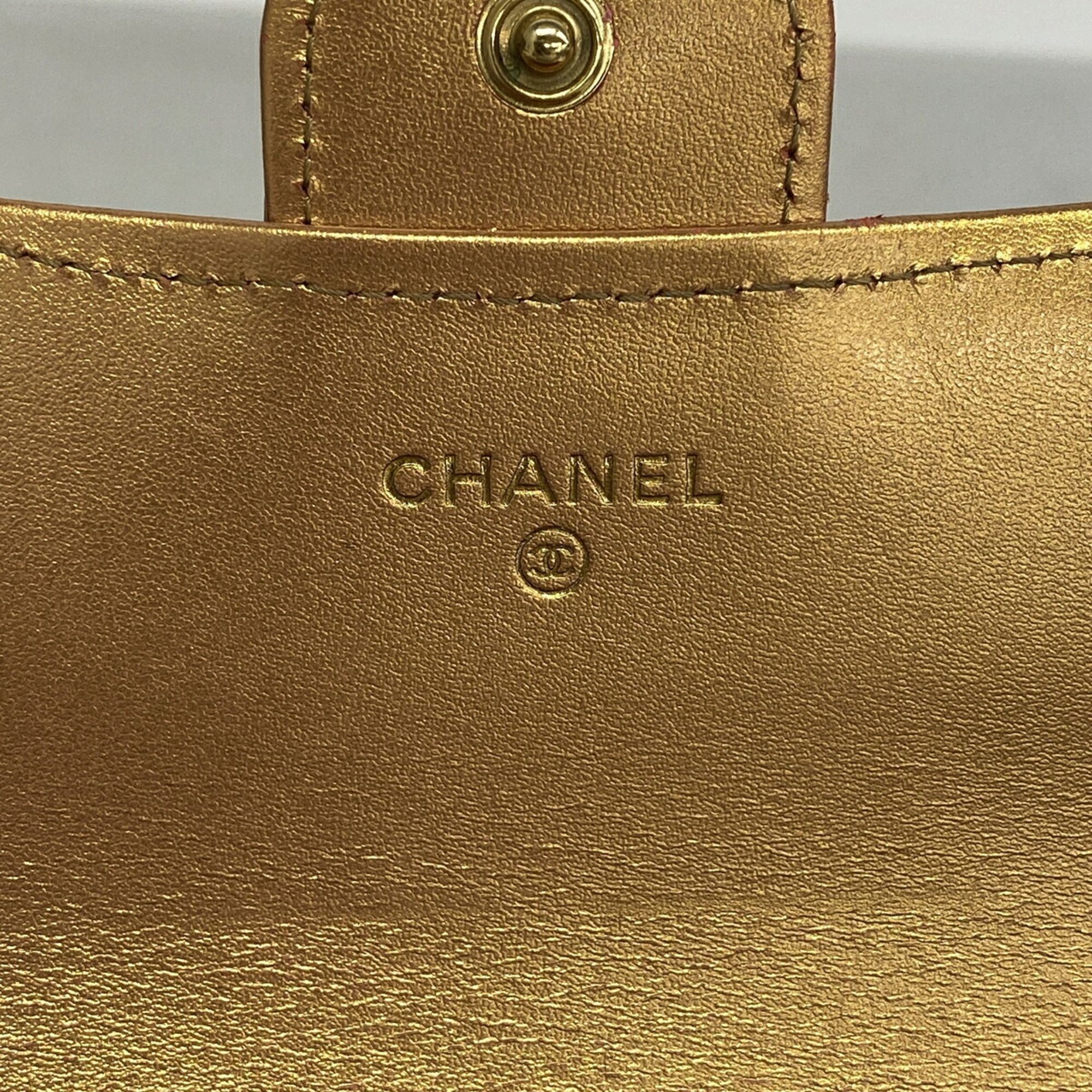 Leather Long Wallet (Bi-Fold) (Pre-Owned) - Chanel - Modalova