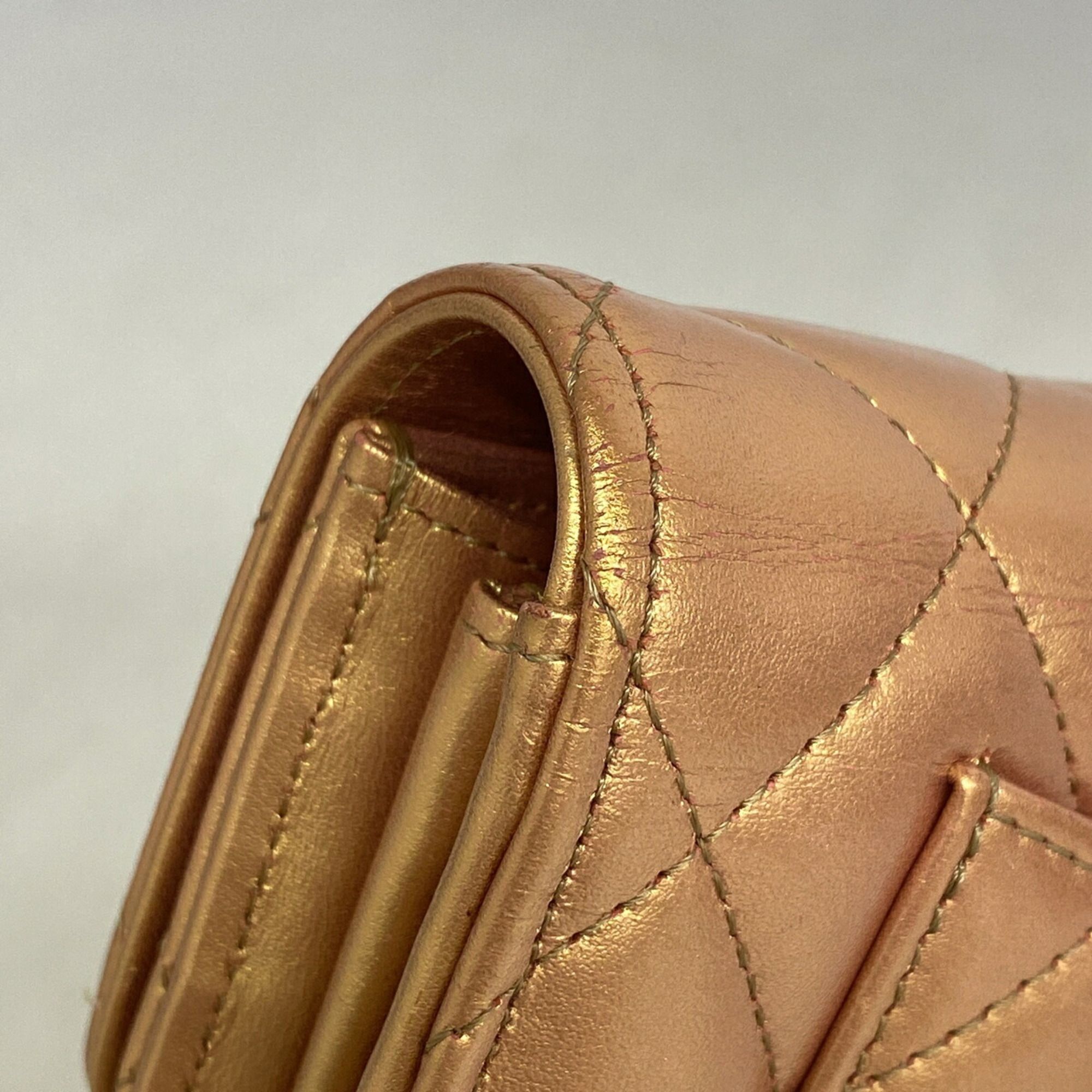 Leather Long Wallet (Bi-Fold) (Pre-Owned) - Chanel - Modalova