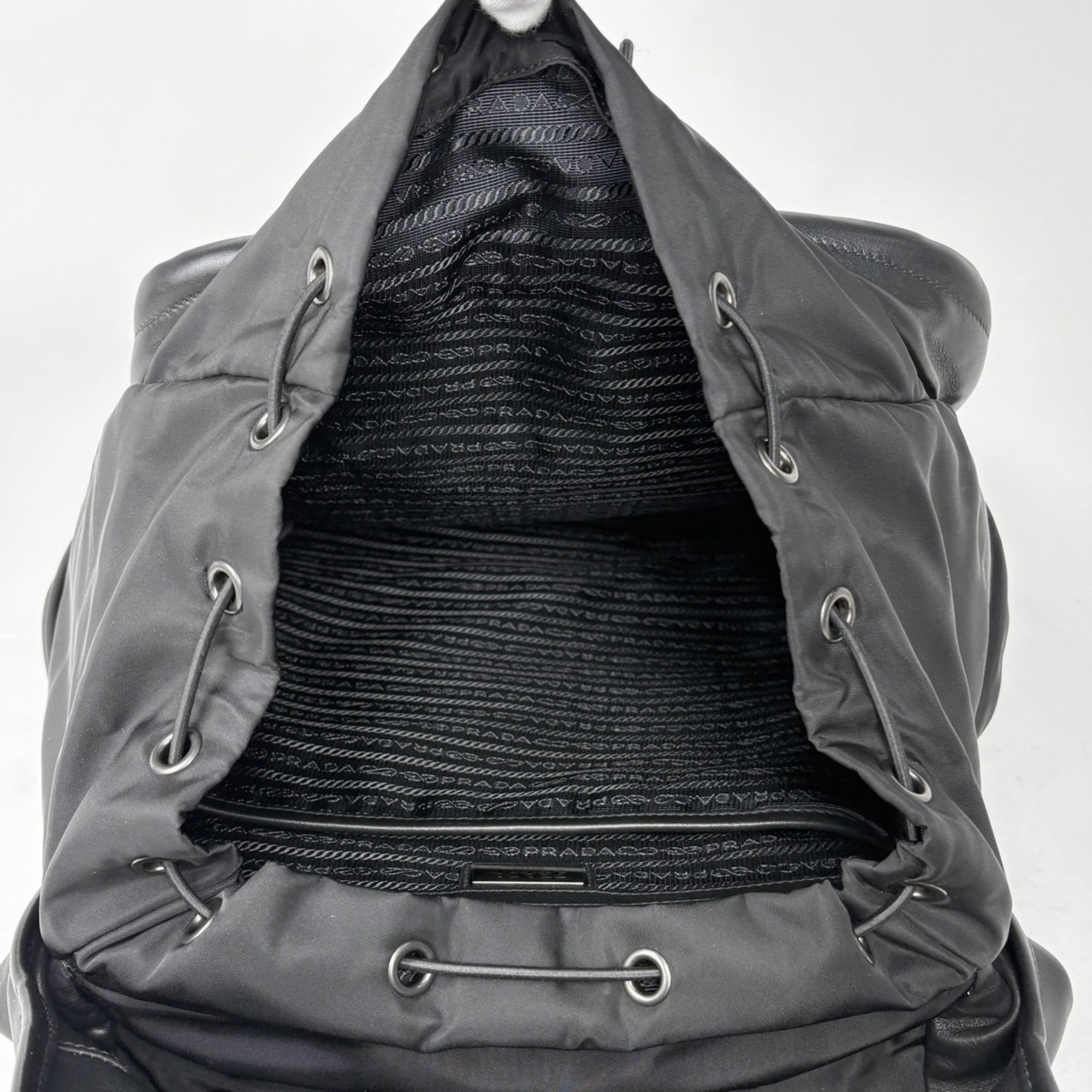 Tessuto Leather Backpack (Pre-Owned) - Prada - Modalova
