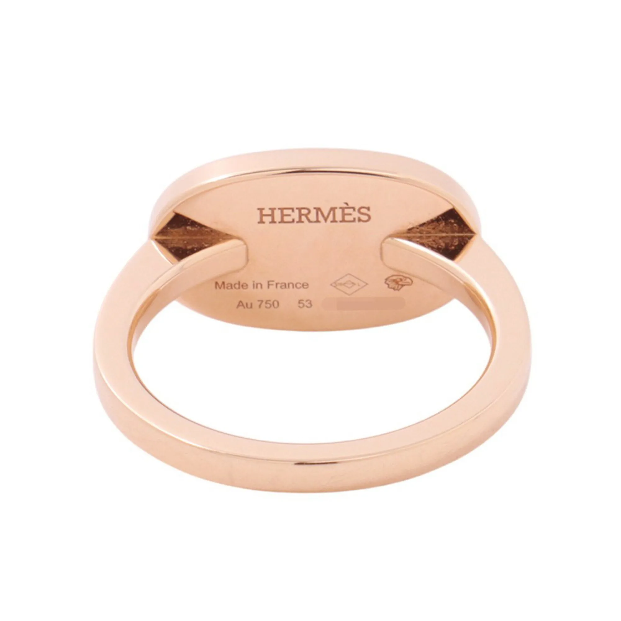 Pink Gold (18K) Ceramic Band Ring (Pre-Owned) - Hermes - Modalova