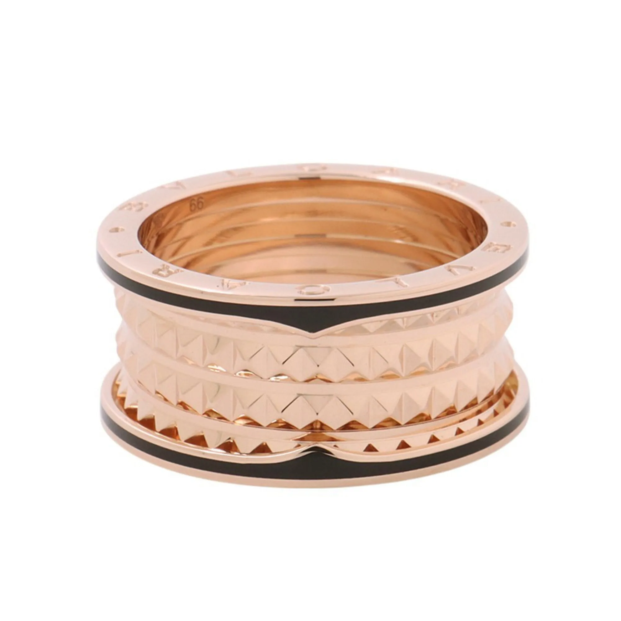 Pink Gold (18K) Ceramic Band Ring (Pre-Owned) - Bvlgari - Modalova