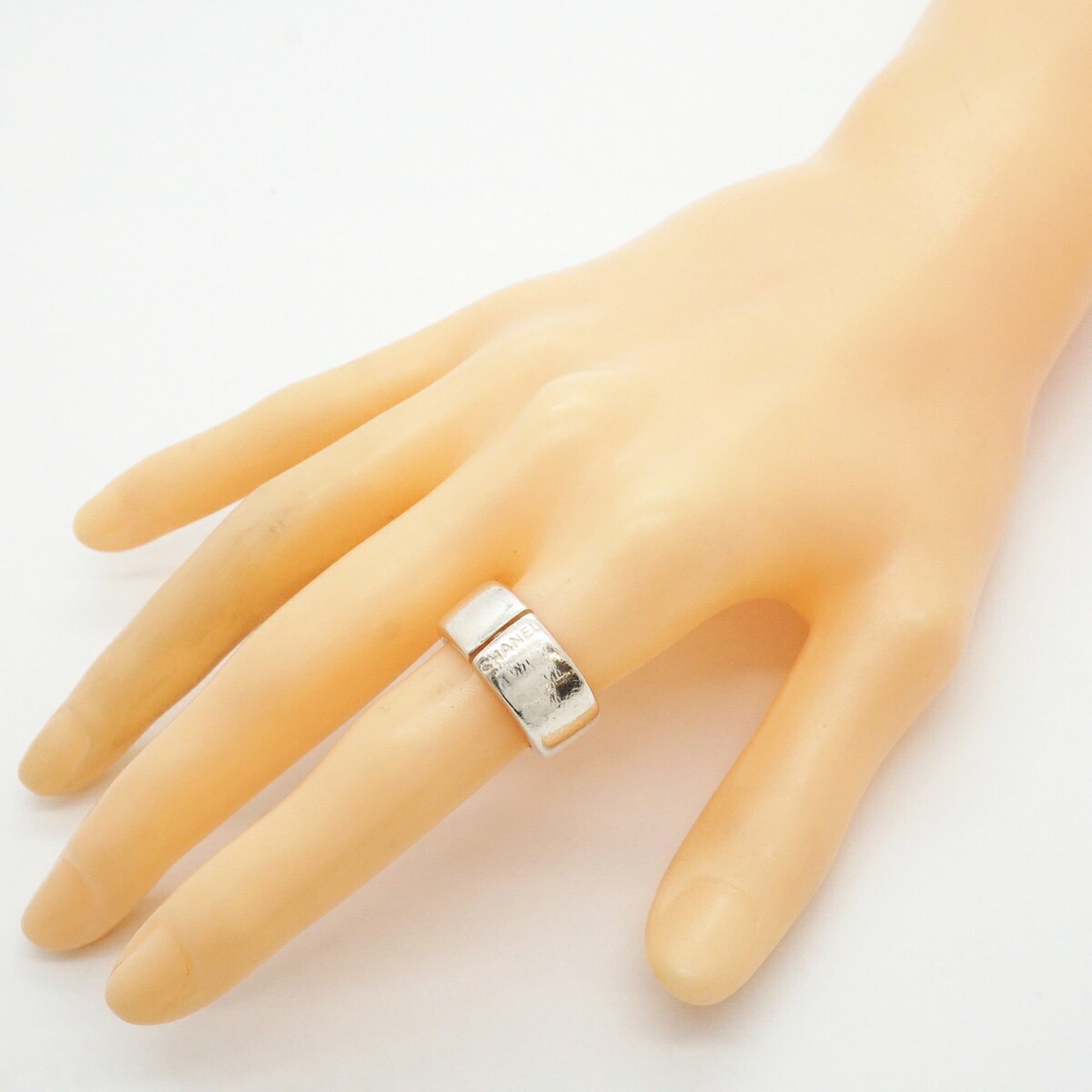 Silver 925 Band Ring (Pre-Owned) - Chanel - Modalova