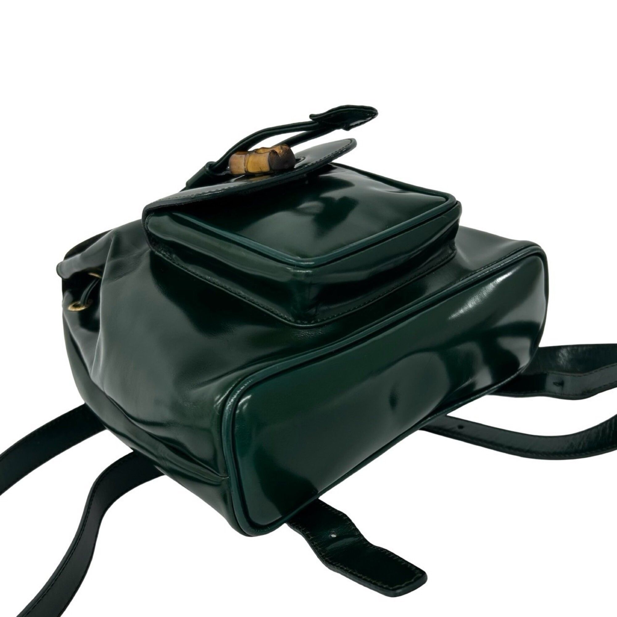 Patent Leather Backpack (Pre-Owned) - Gucci - Modalova