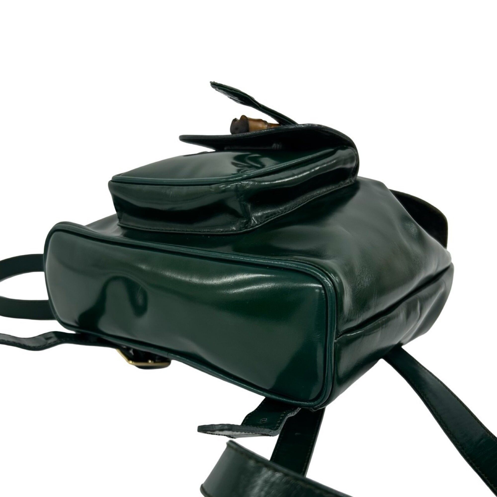 Patent Leather Backpack (Pre-Owned) - Gucci - Modalova