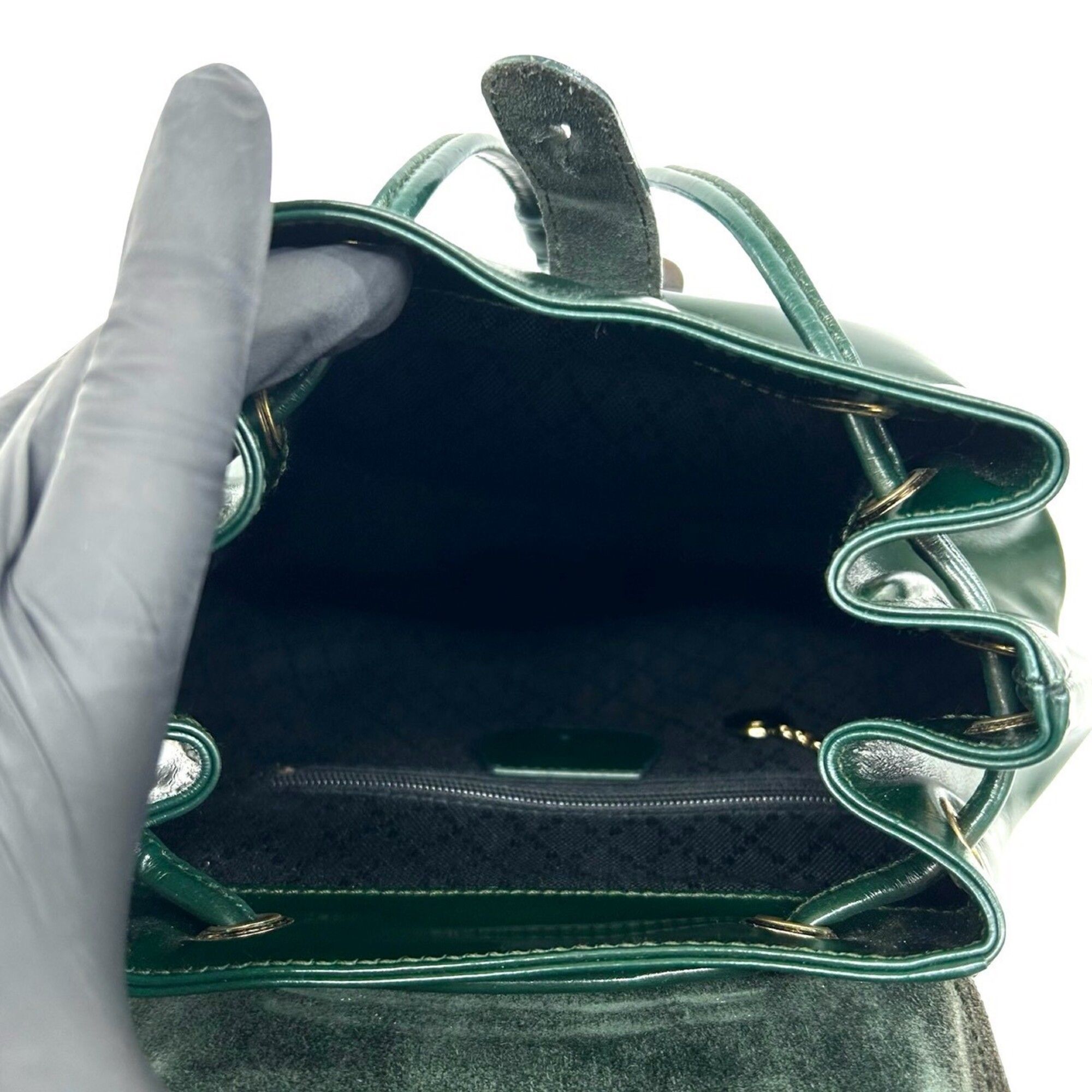 Patent Leather Backpack (Pre-Owned) - Gucci - Modalova