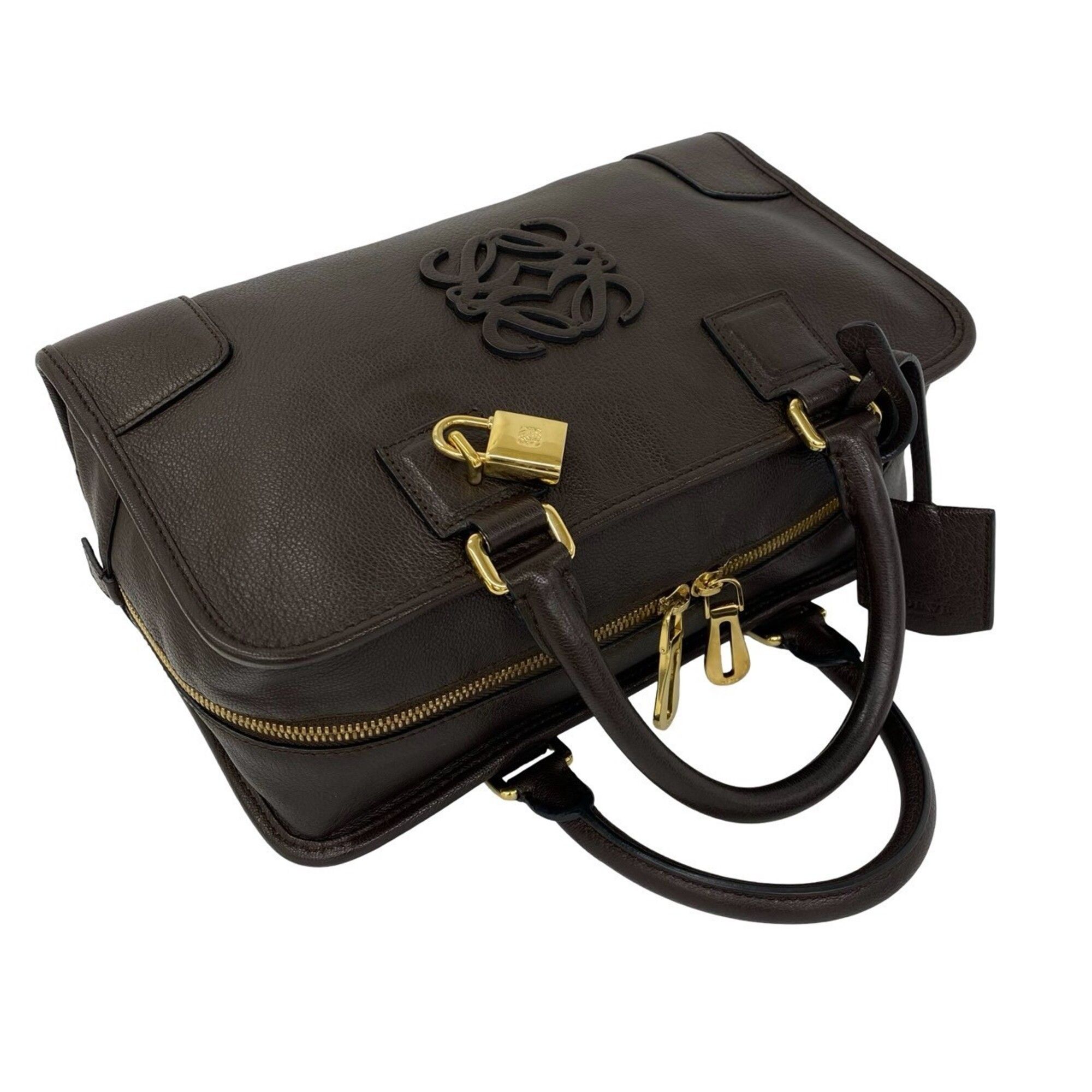 Leather Boston Bag Handbag (Pre-Owned) - Loewe - Modalova