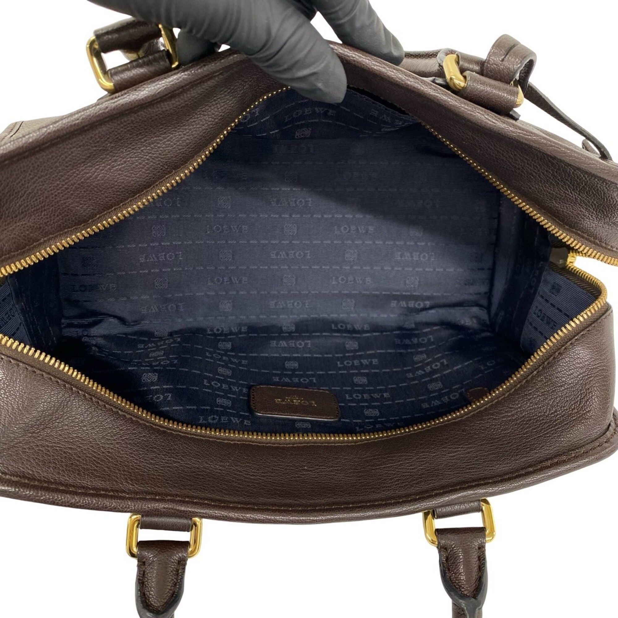 Leather Boston Bag Handbag (Pre-Owned) - Loewe - Modalova