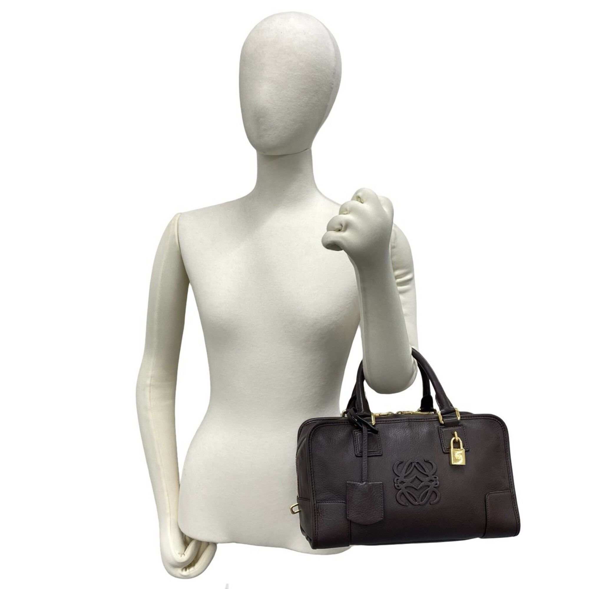 Leather Boston Bag Handbag (Pre-Owned) - Loewe - Modalova