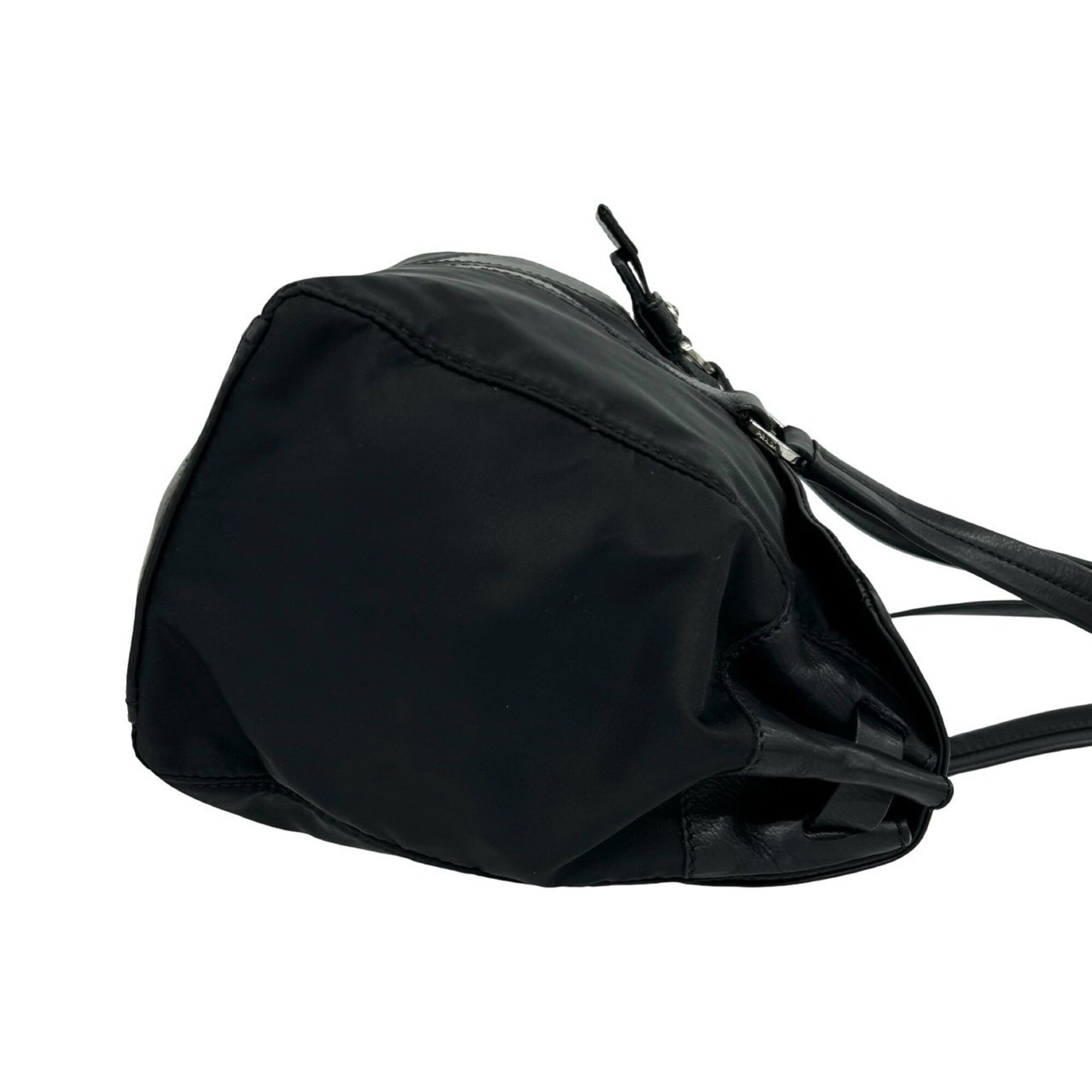 Nylon Leather Shoulder Bag Tote Bag (Pre-Owned) - Prada - Modalova