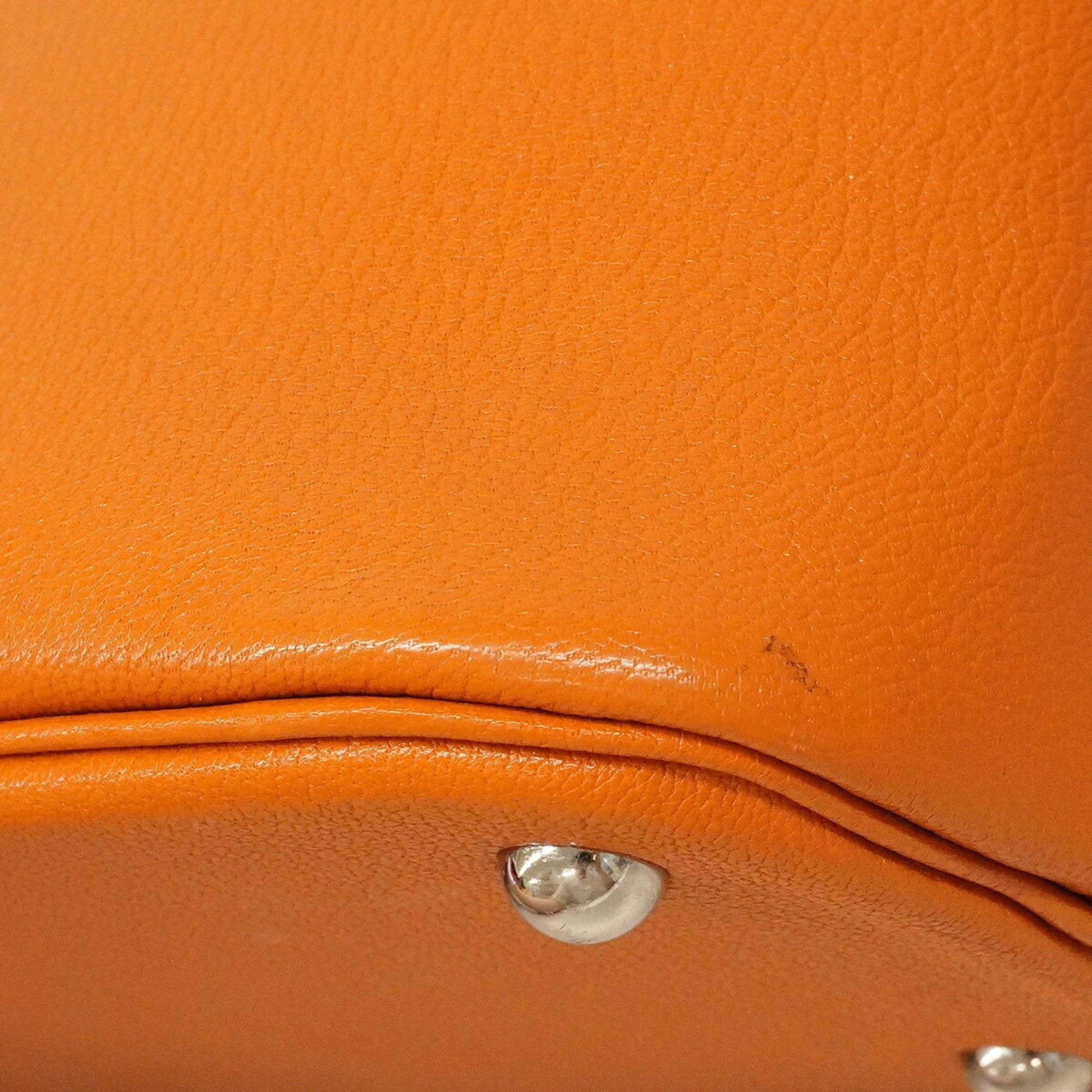 Chevre Leather Handbag (Pre-Owned) - Hermes - Modalova