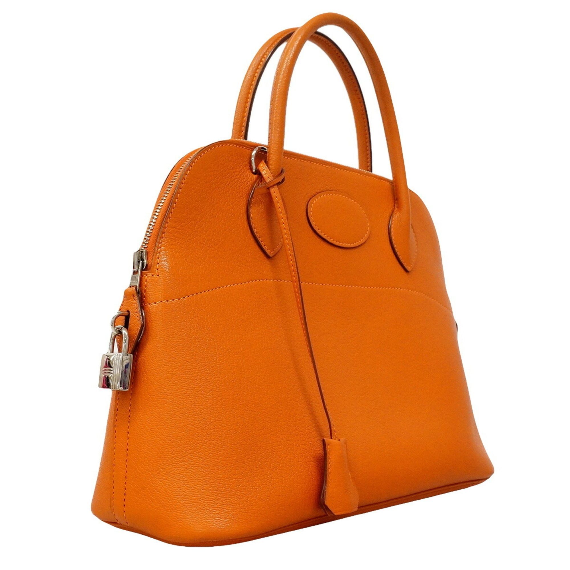 Chevre Leather Handbag (Pre-Owned) - Hermes - Modalova