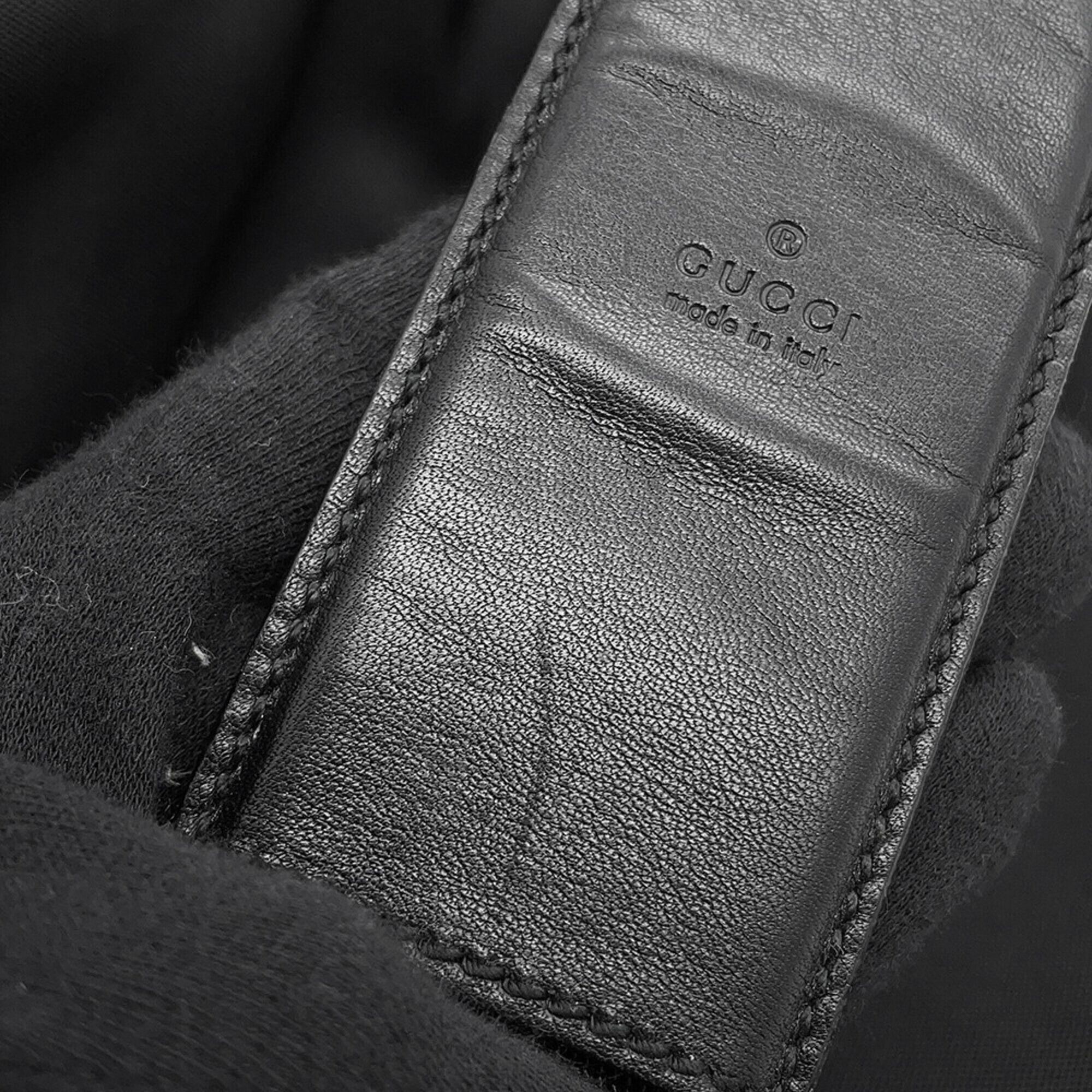 Nylon Leather Handbag Shoulder Bag (Pre-Owned) - Gucci - Modalova