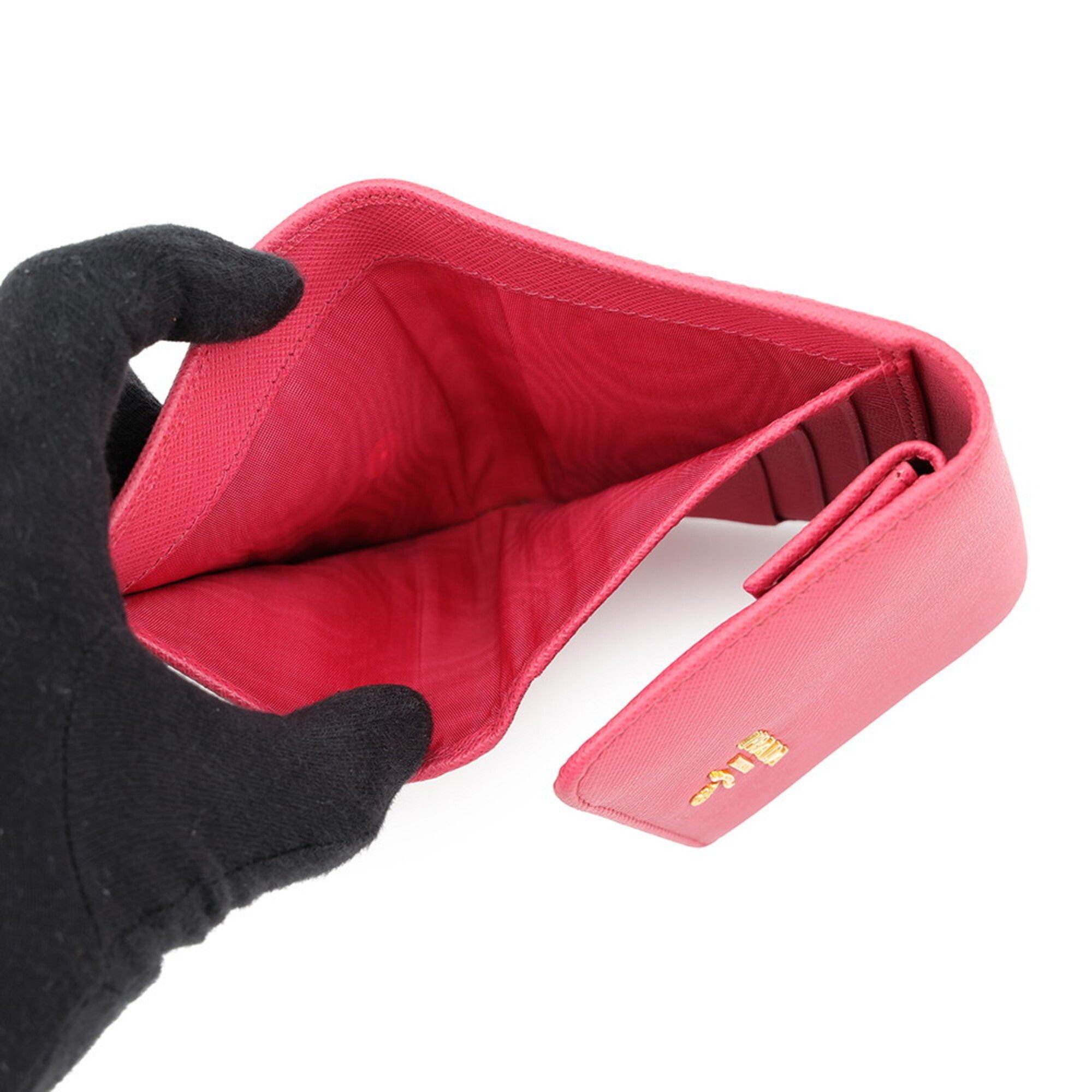 Leather Wallet (Tri-Fold) (Pre-Owned) - Prada - Modalova