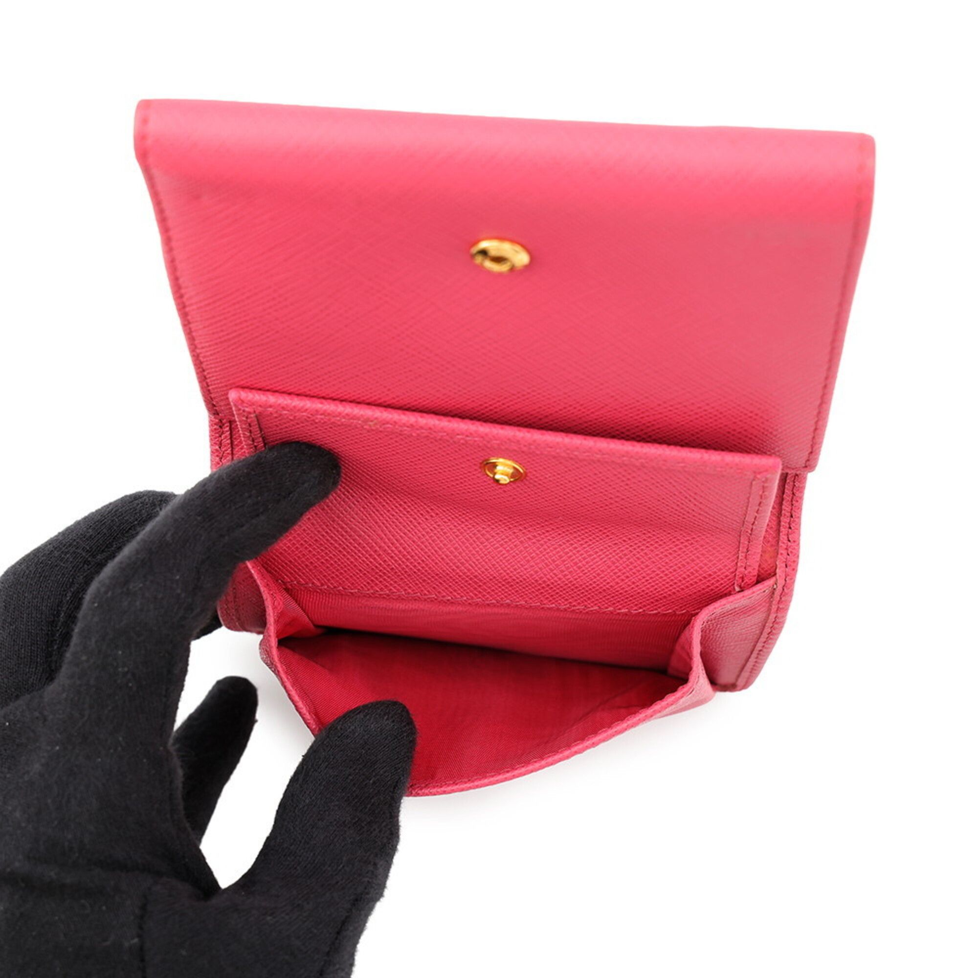 Leather Wallet (Tri-Fold) (Pre-Owned) - Prada - Modalova