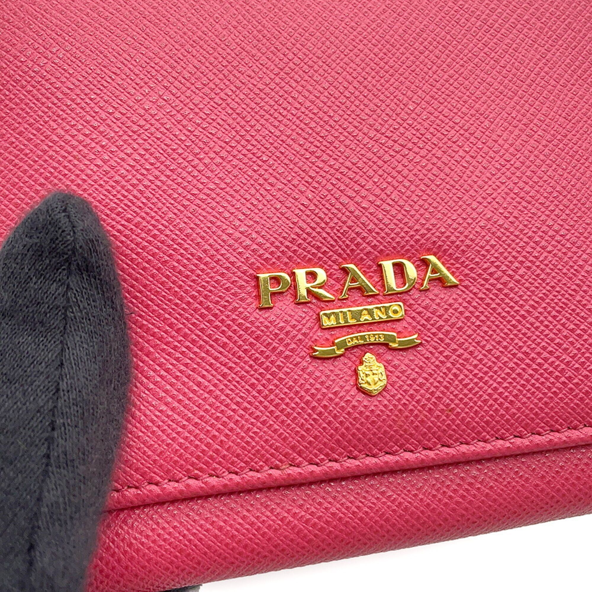 Leather Wallet (Tri-Fold) (Pre-Owned) - Prada - Modalova