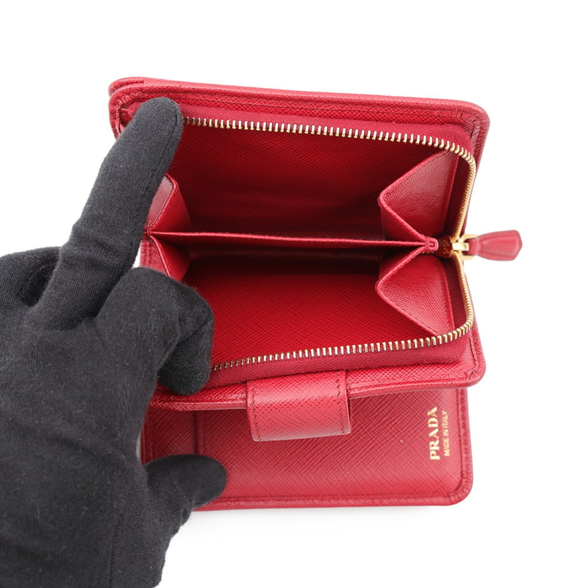 Leather Wallet (Bi-Fold) (Pre-Owned) - Prada - Modalova