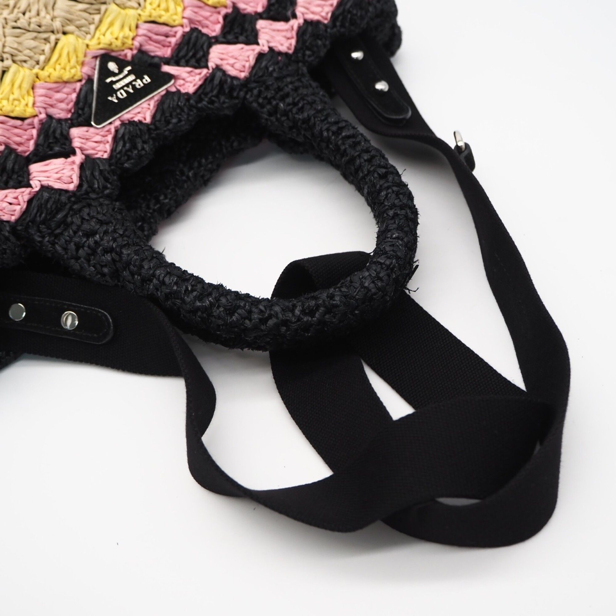 Raffia Handbag Shoulder Bag (Pre-Owned) - Prada - Modalova