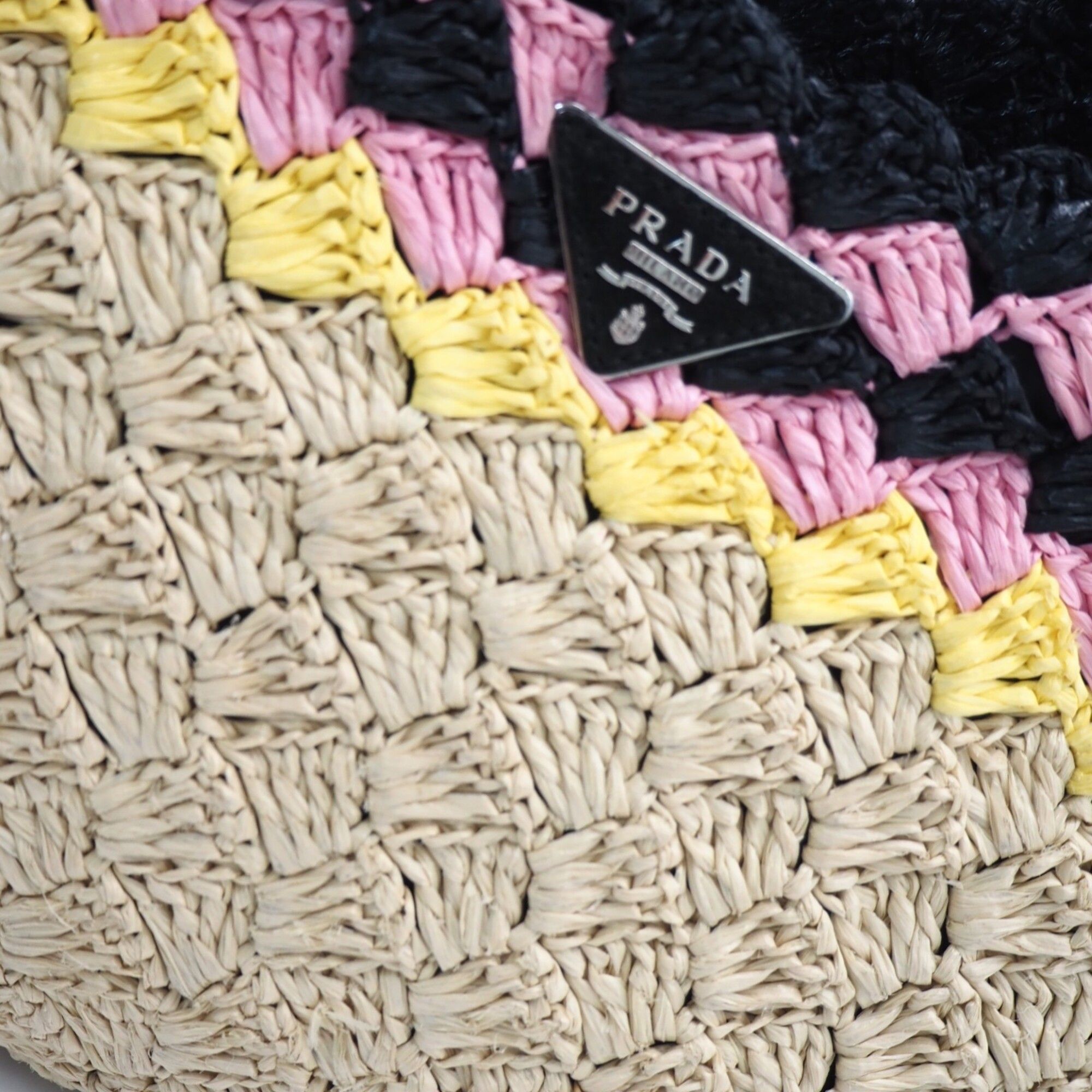 Raffia Handbag Shoulder Bag (Pre-Owned) - Prada - Modalova