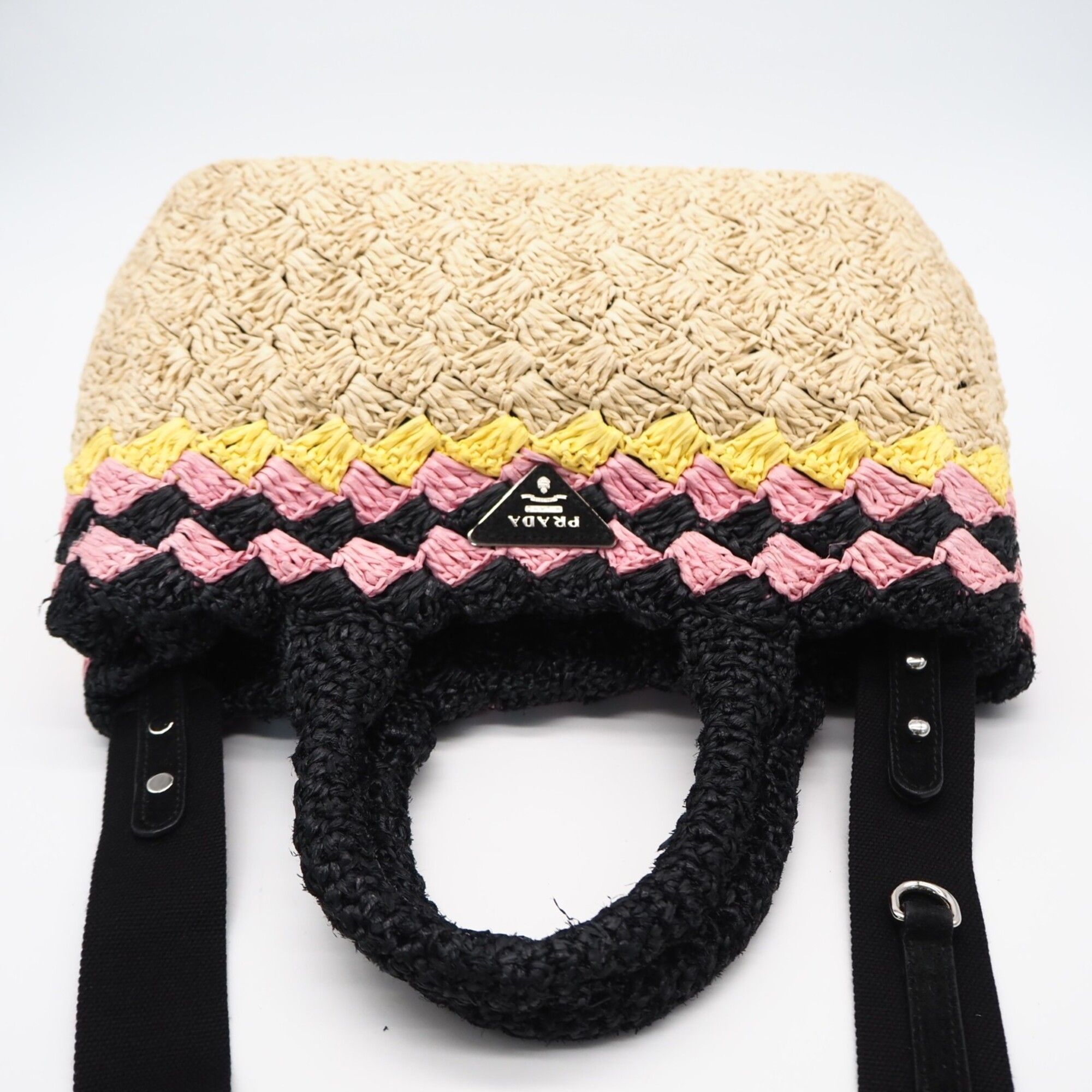 Raffia Handbag Shoulder Bag (Pre-Owned) - Prada - Modalova