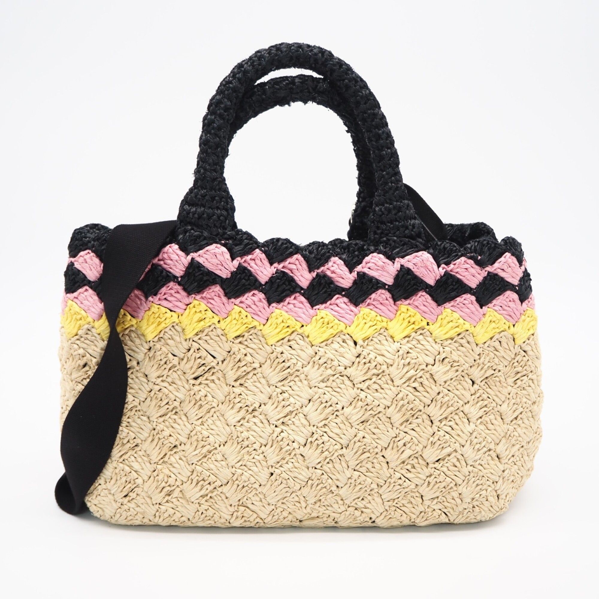 Raffia Handbag Shoulder Bag (Pre-Owned) - Prada - Modalova