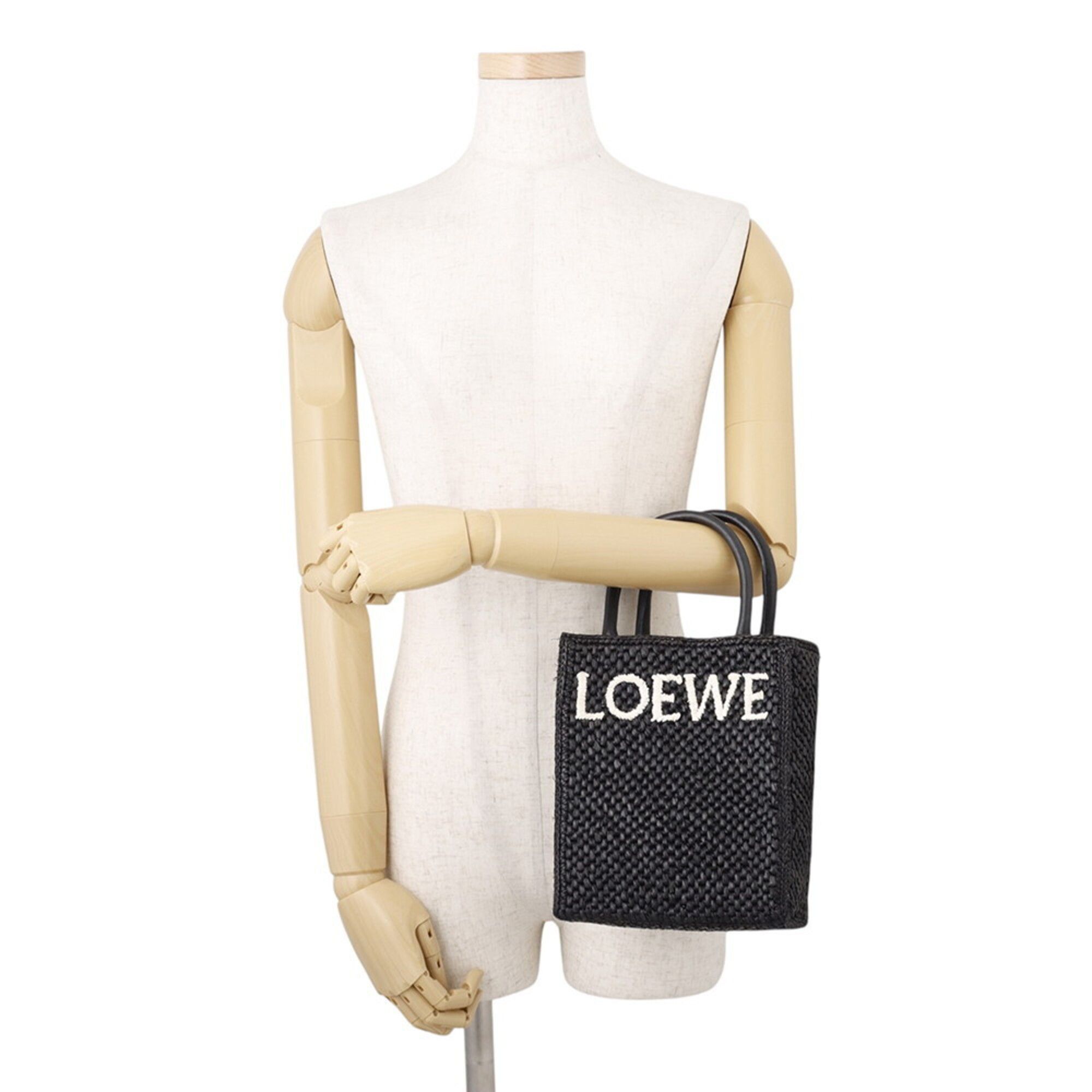 Raffia Leather Handbag Shoulder Bag (Pre-Owned) - Loewe - Modalova