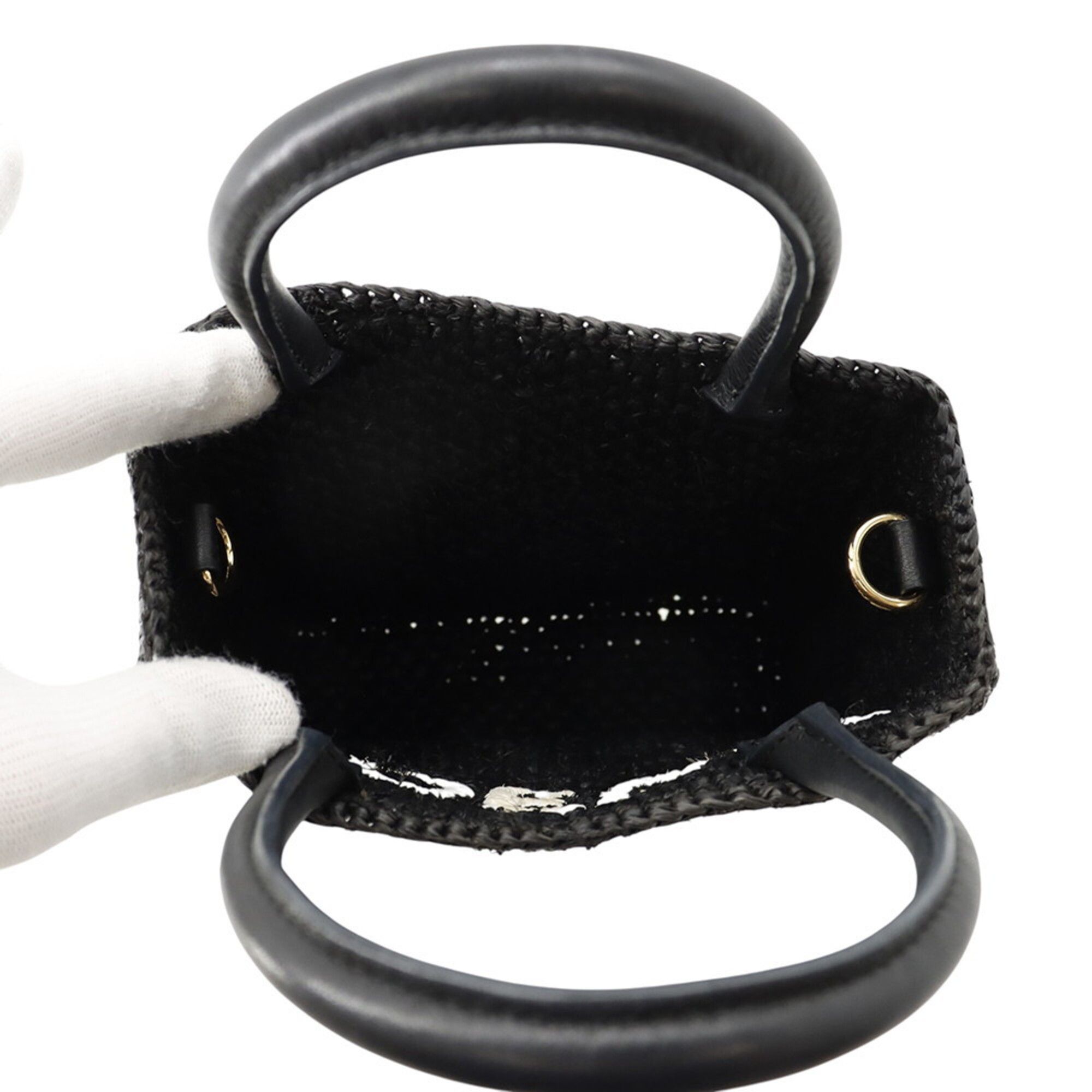 Raffia Leather Handbag Shoulder Bag (Pre-Owned) - Loewe - Modalova