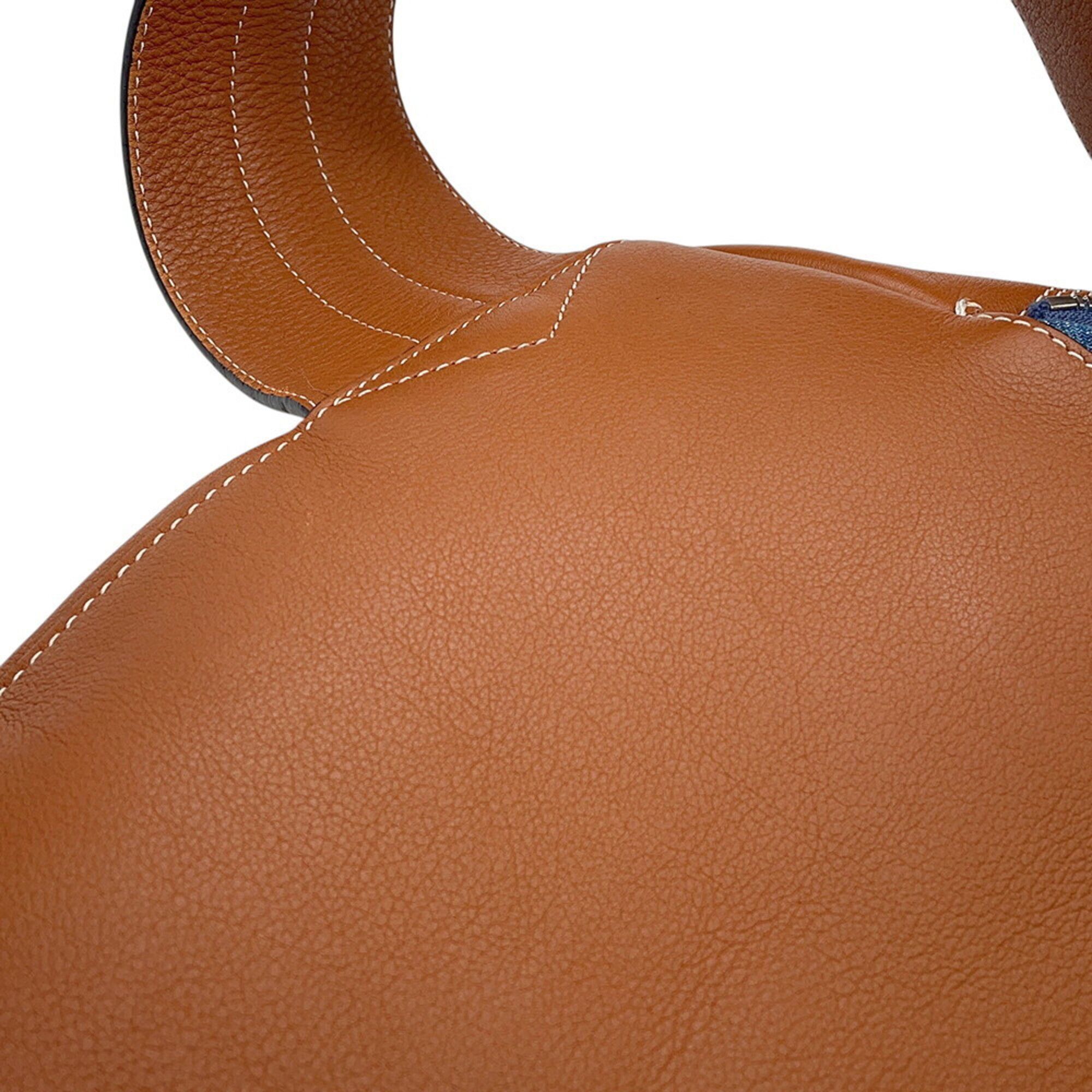 Denim Leather Backpack (Pre-Owned) - Loewe - Modalova