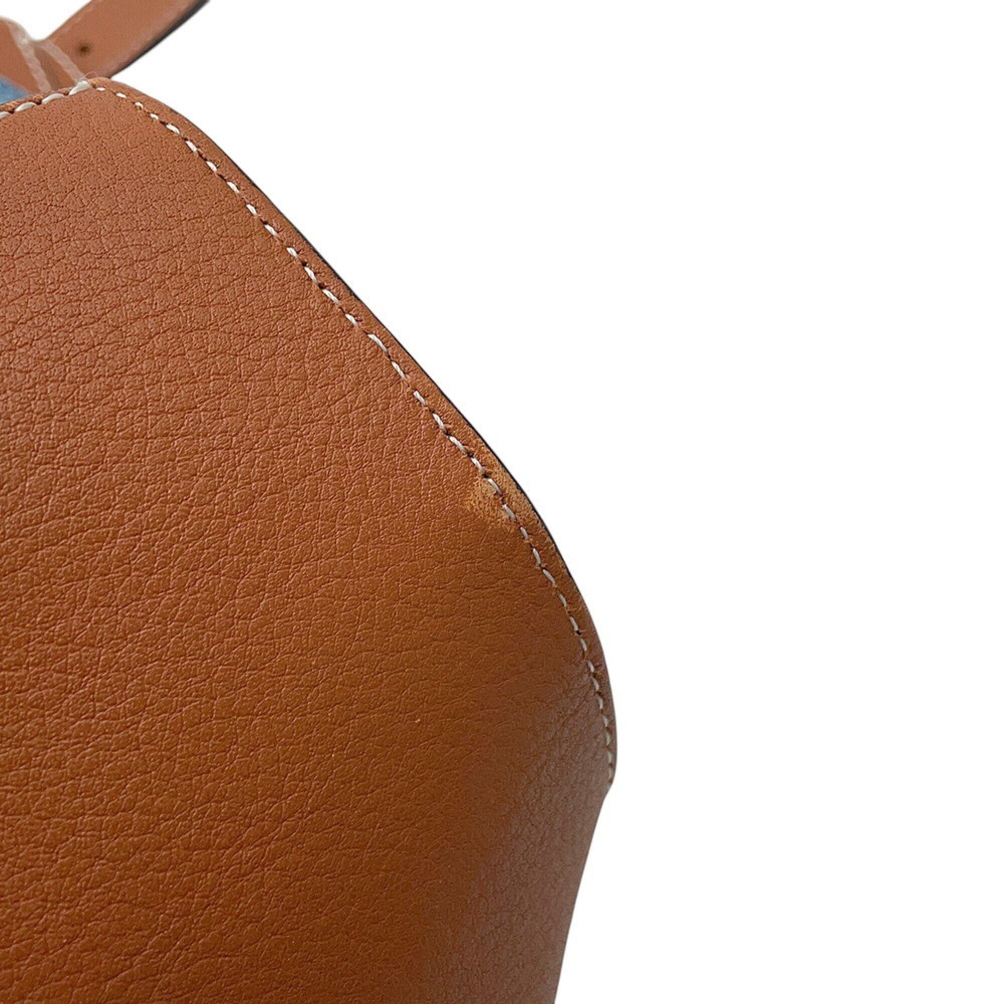 Denim Leather Backpack (Pre-Owned) - Loewe - Modalova