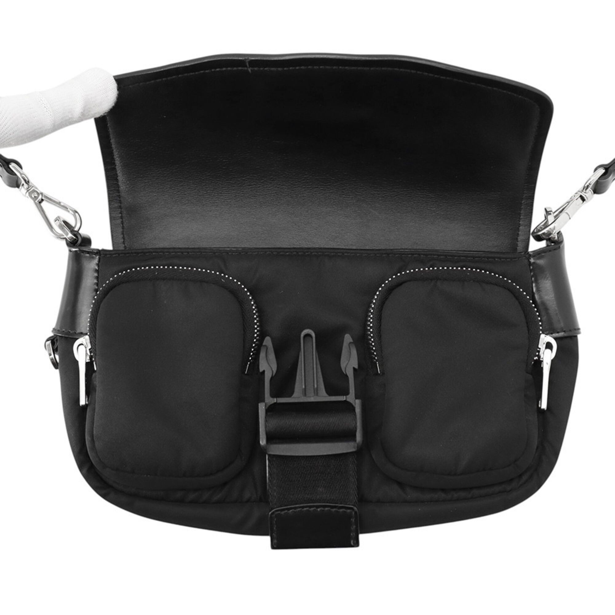 Nylon Leather Handbag Shoulder Bag (Pre-Owned) - Prada - Modalova
