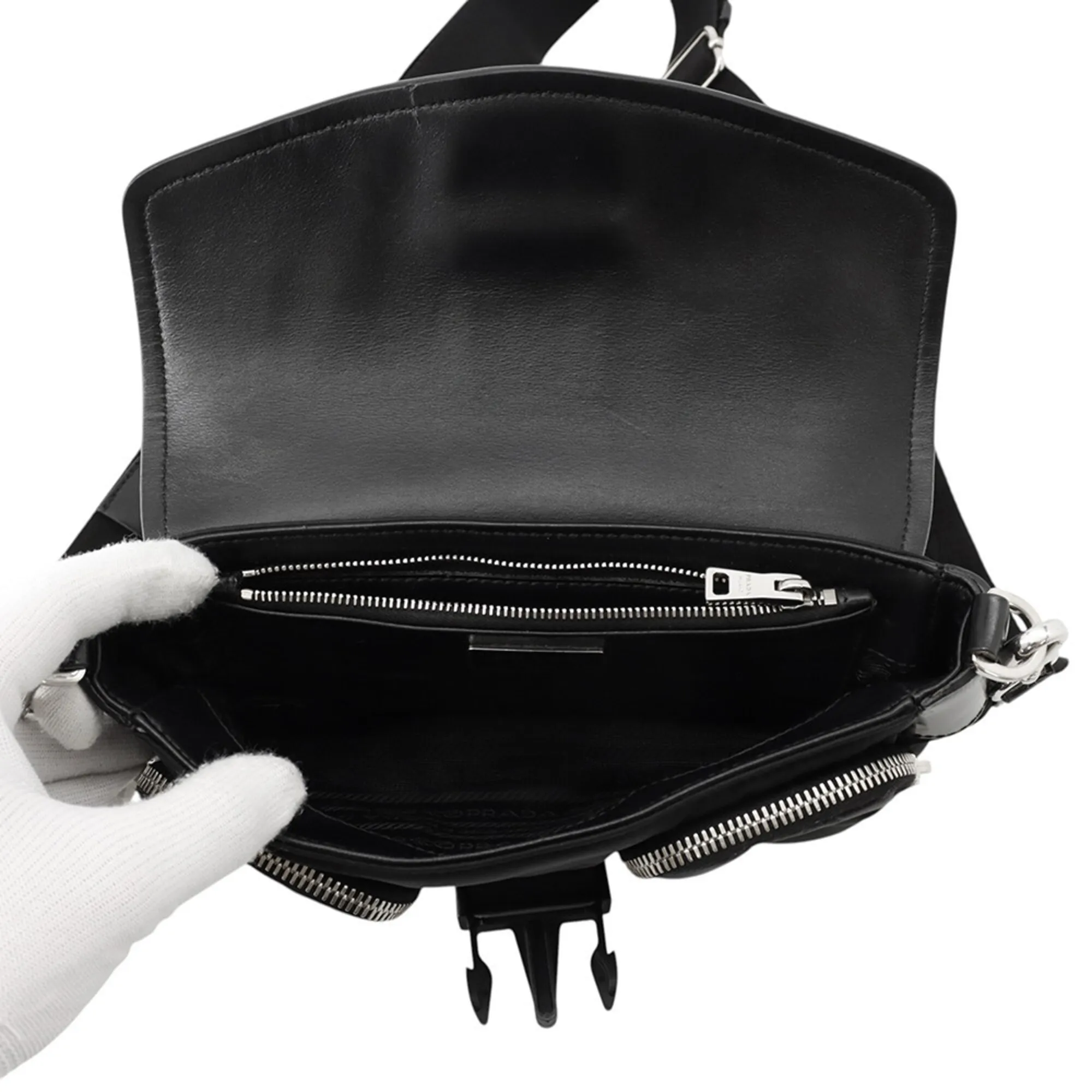 Nylon Leather Handbag Shoulder Bag (Pre-Owned) - Prada - Modalova