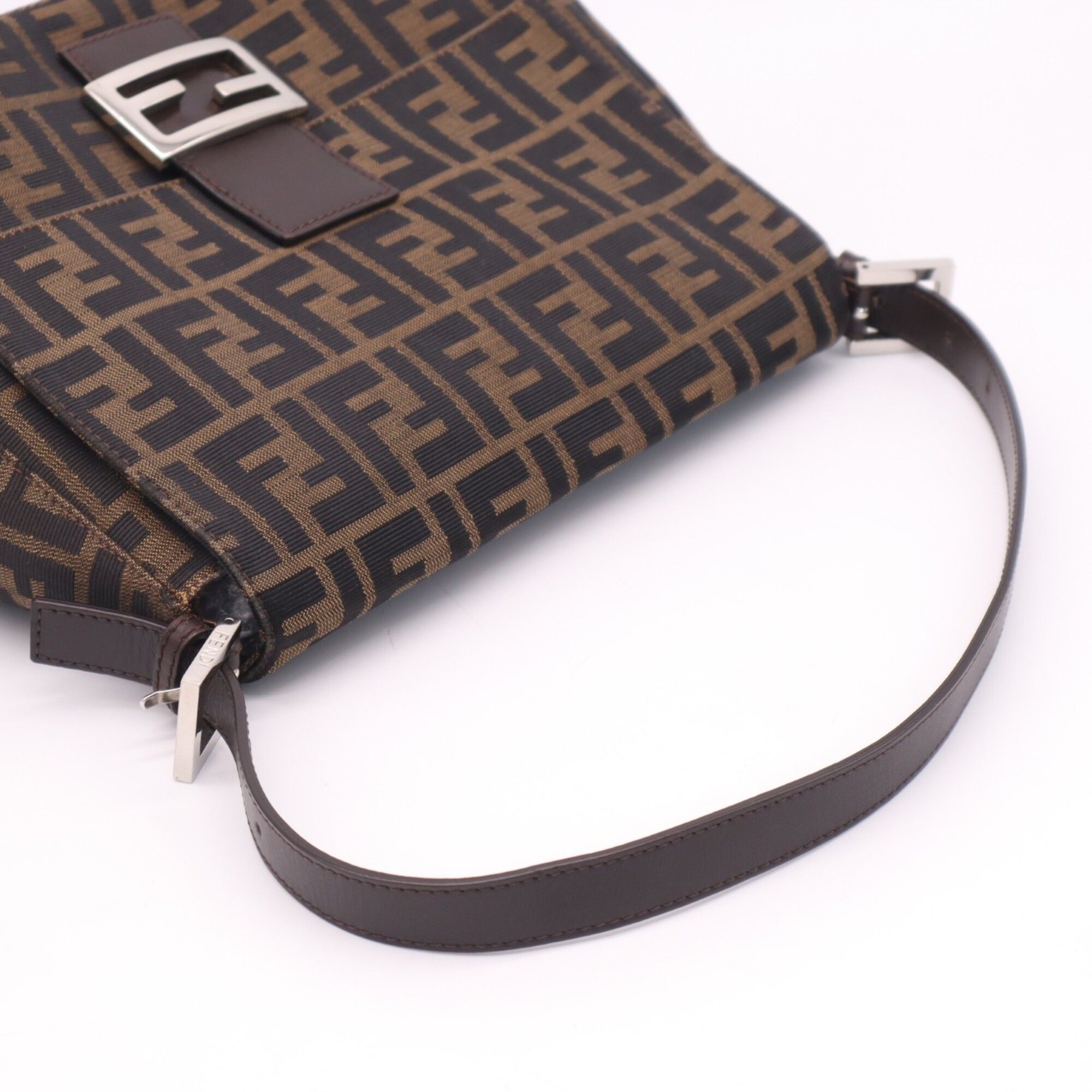 Zucca Zucca Leather Shoulder Bag (Pre-Owned) - Fendi - Modalova