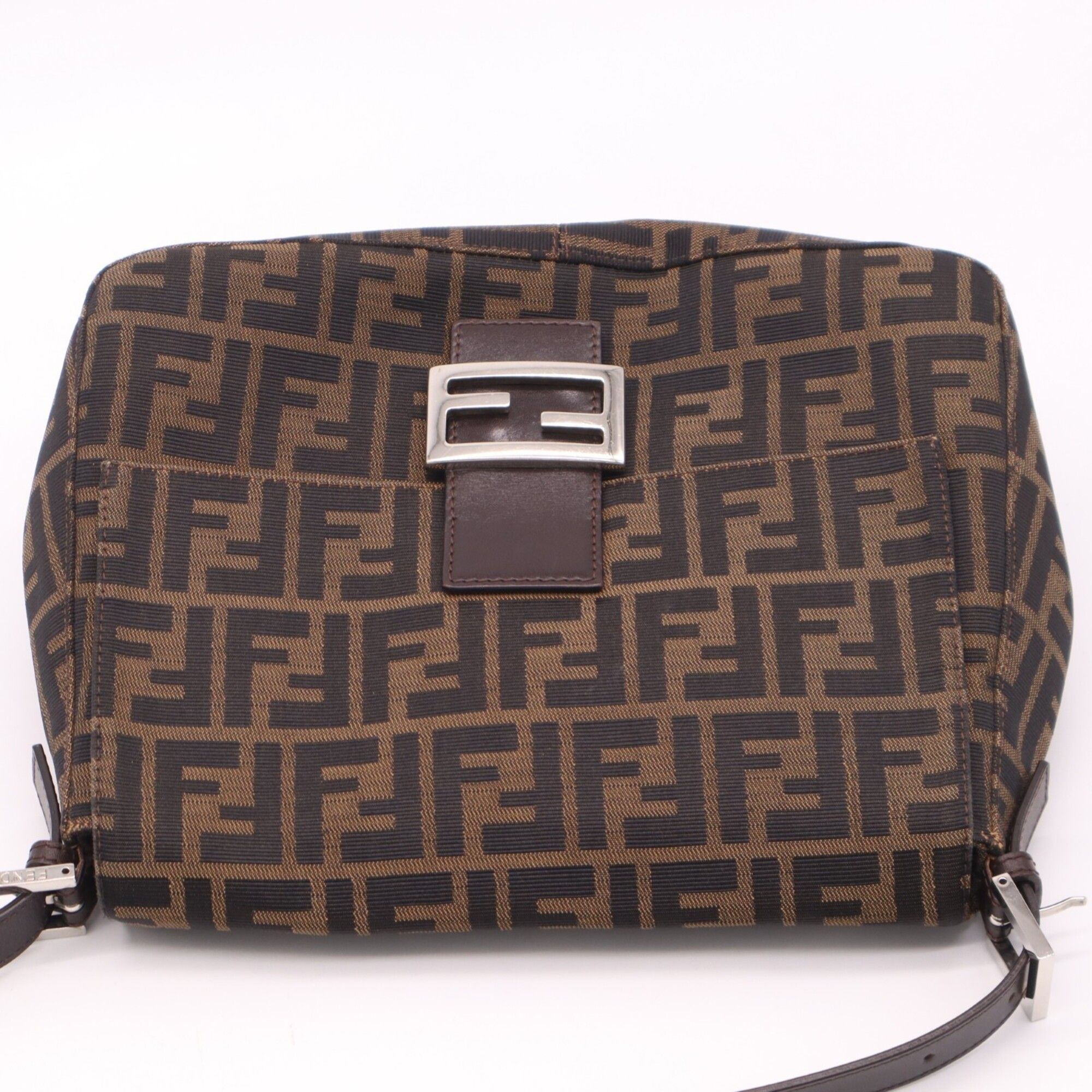 Zucca Zucca Leather Shoulder Bag (Pre-Owned) - Fendi - Modalova