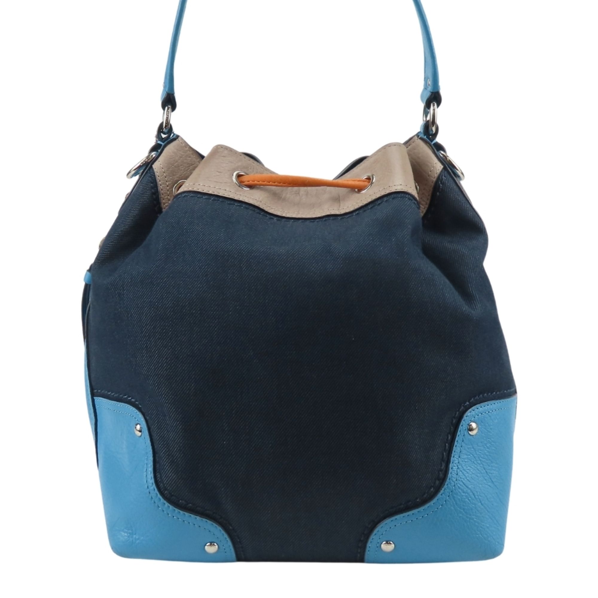 Denim Leather Shoulder Bag (Pre-Owned) - Coach - Modalova