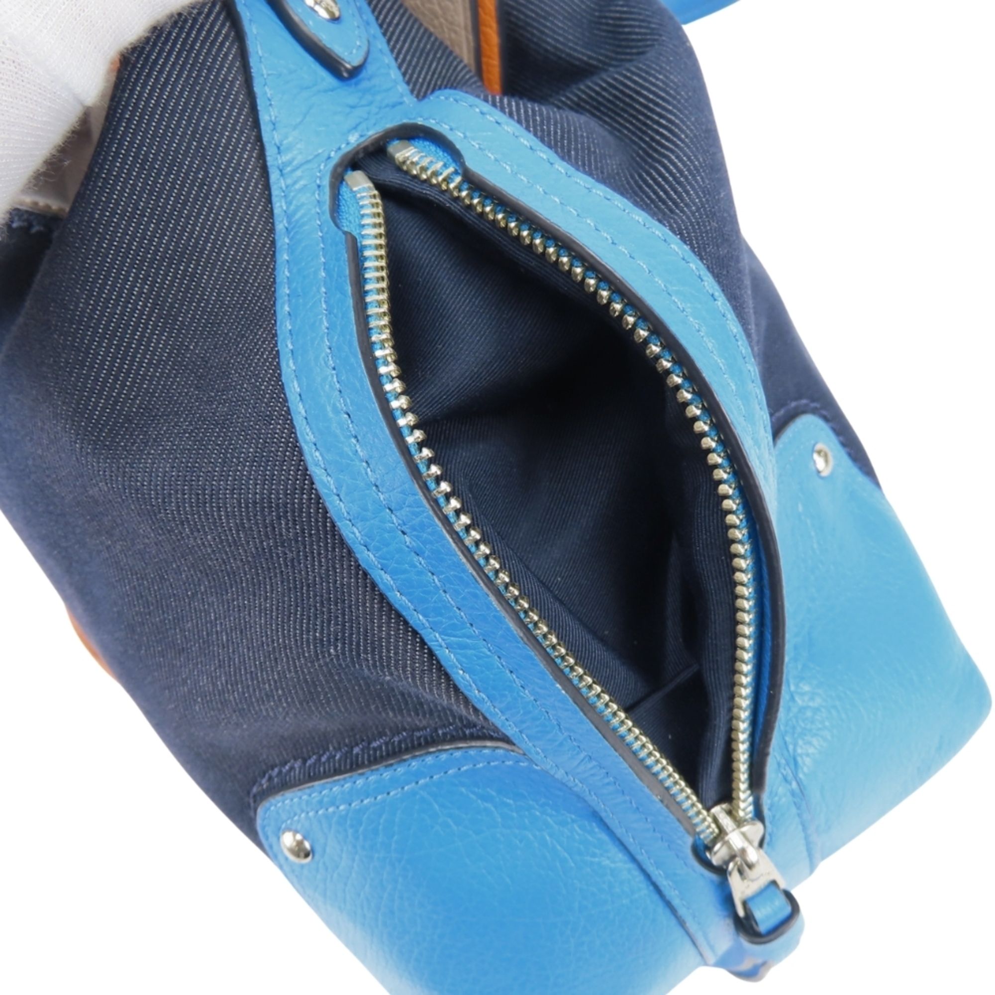 Denim Leather Shoulder Bag (Pre-Owned) - Coach - Modalova
